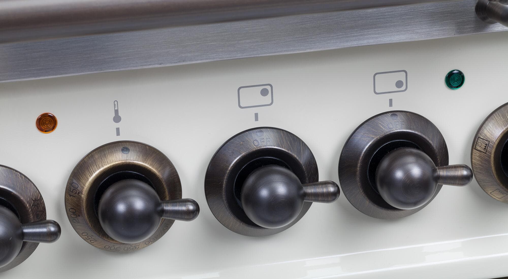 Ilve UPN90FDMPIYLP Liquid Propane In Stainless Steel W/ Bronze Trim