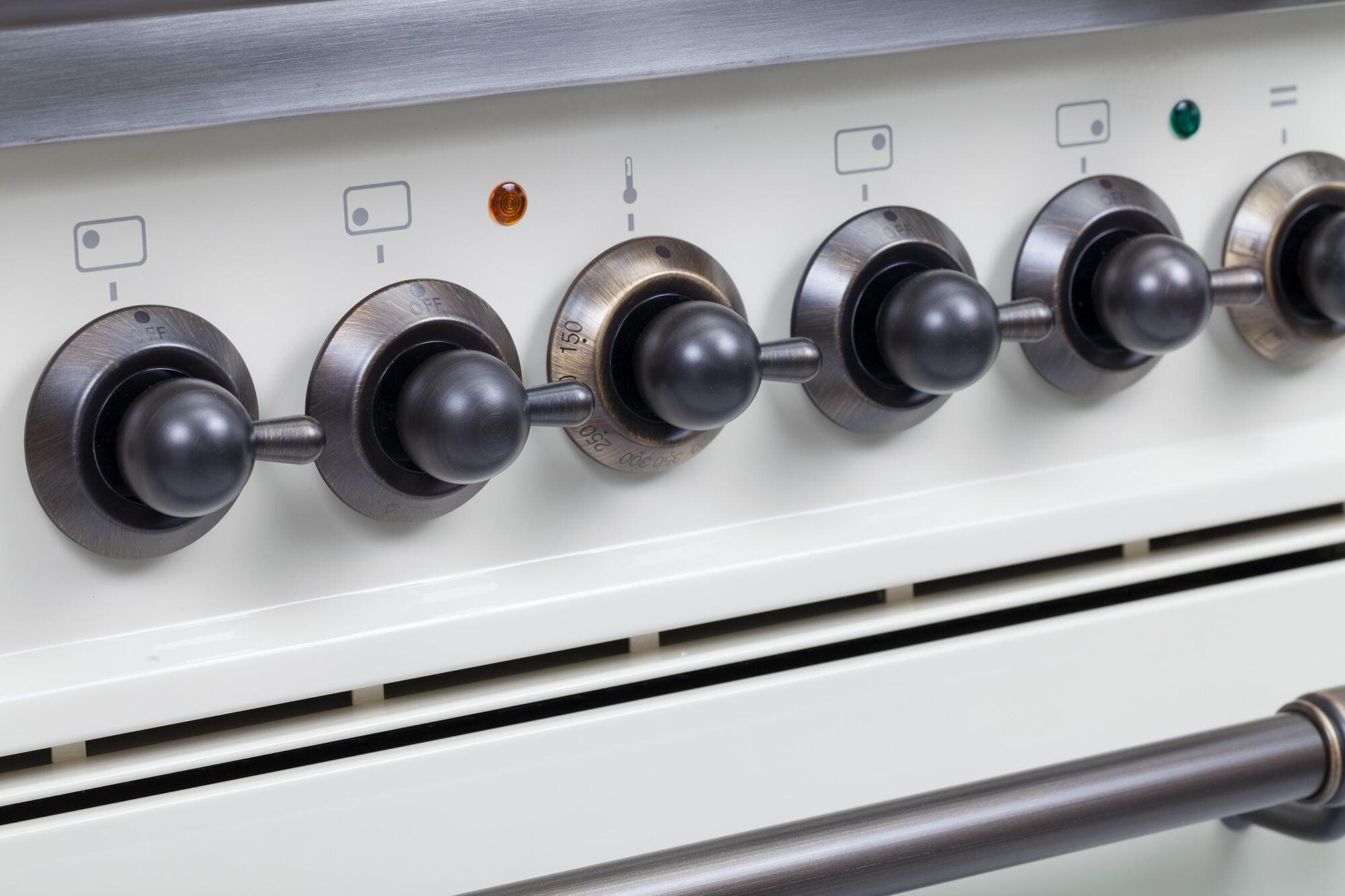 Ilve UPN90FDMPIYLP Liquid Propane In Stainless Steel W/ Bronze Trim