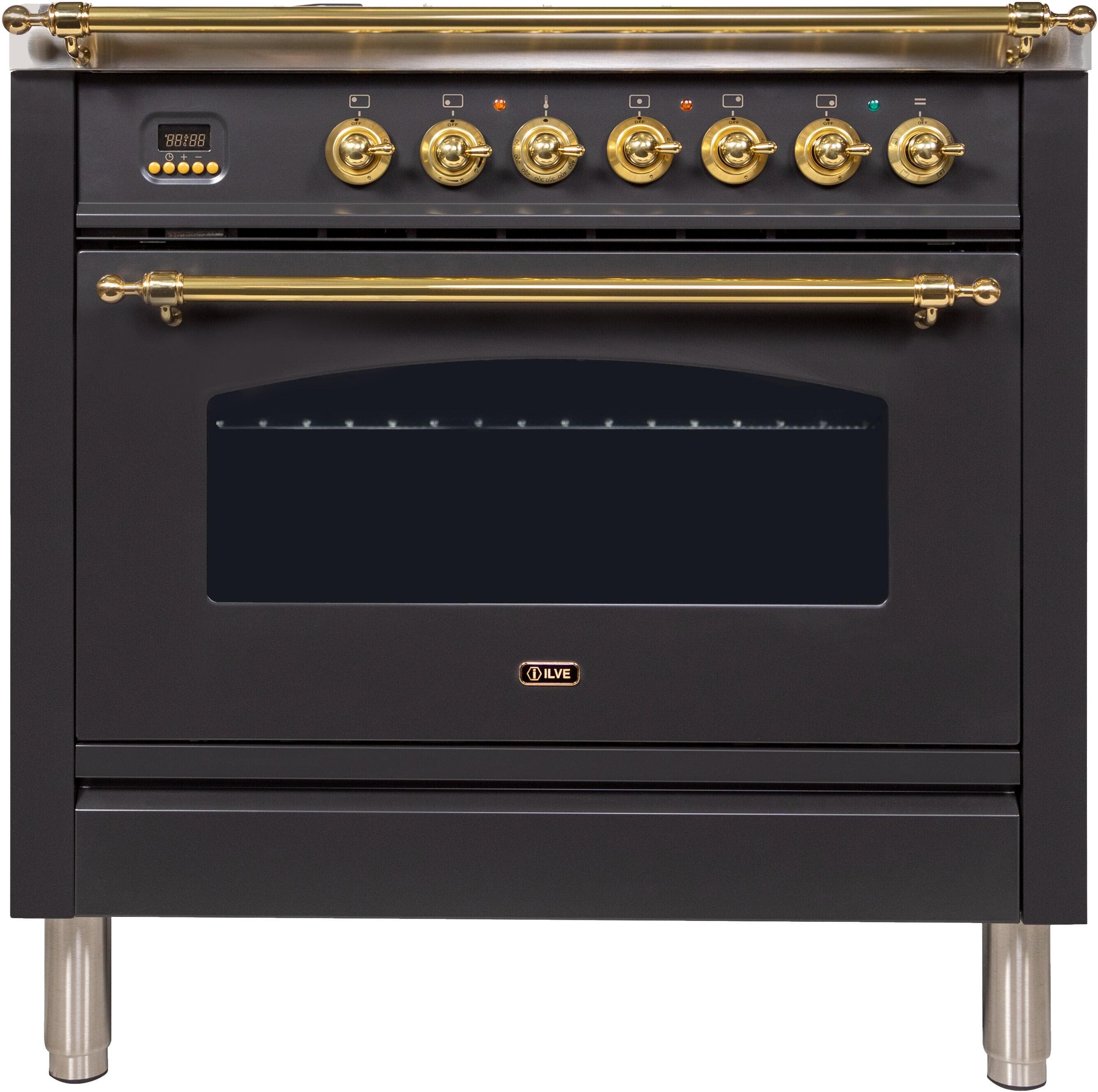 Ilve UPN90FDVGGM Matte Black