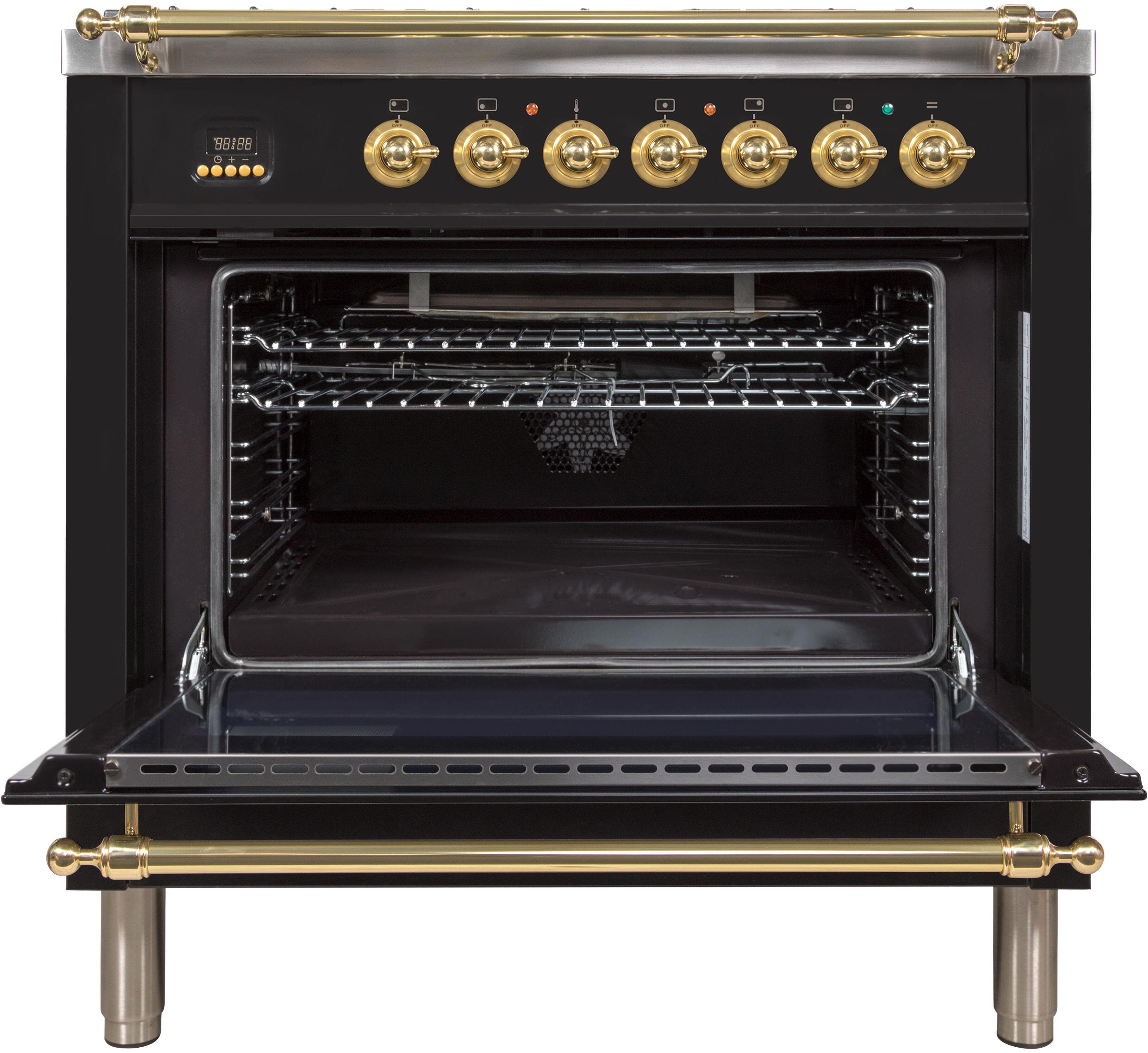 Ilve UPN90FDVGGN Gloss Black