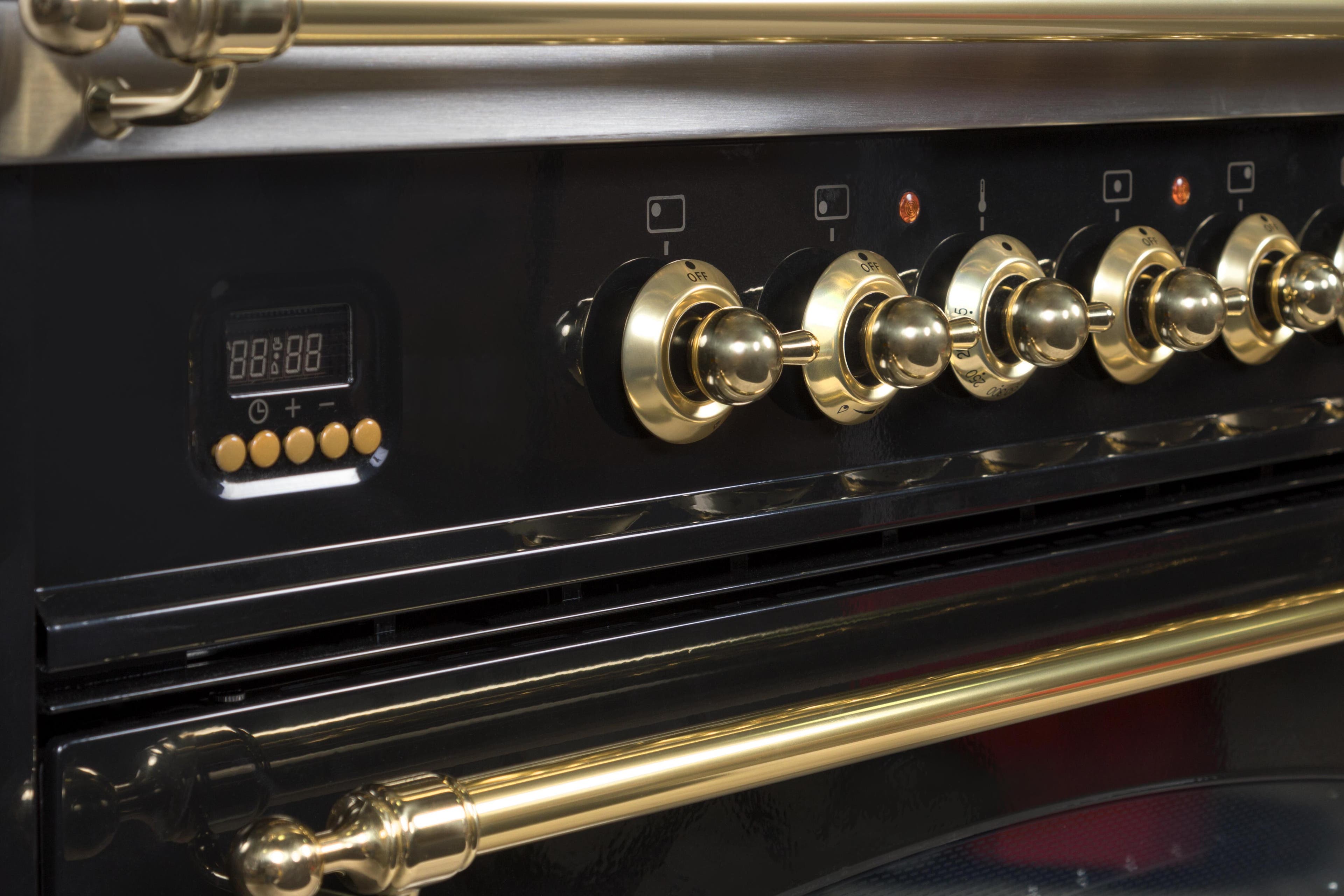 Ilve UPN90FDVGGN Gloss Black