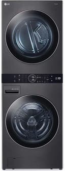 27 Inch Electric Laundry Tower with 5 cu ft Front Load Washer, 7.8 cu ft Electric Ventless Heat Pump Dryer, Dual Inverter HeatPump™ Technology, AI Fabric Sensor Smart Pairing™, Allergiene® Wash Cycle, and Energy Star Certified