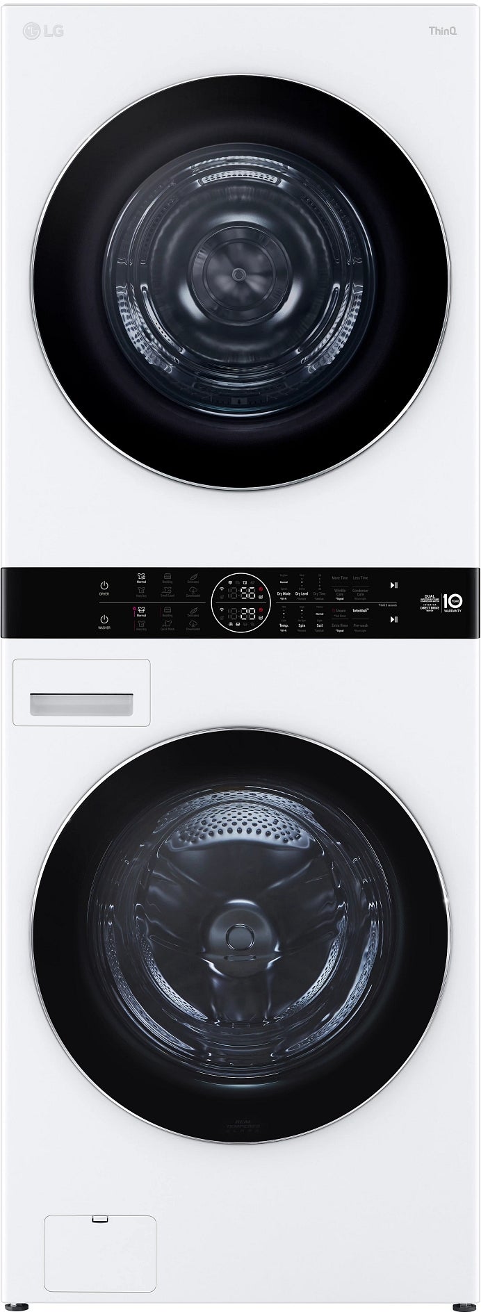 LG WKHC252HWA 27 Inch Electric Laundry Tower White | Plesser's
