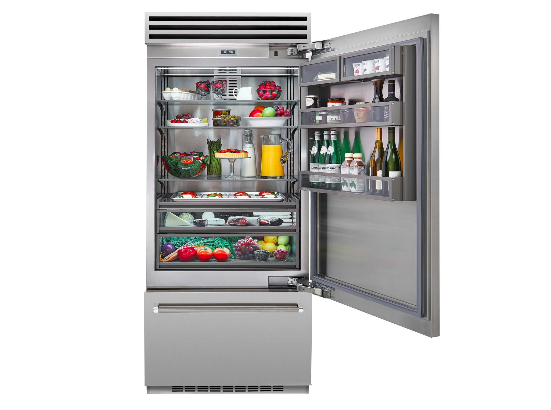 Bluestar BBB36R2CF Specialty Finish with Right Hinge and Standard Tri...