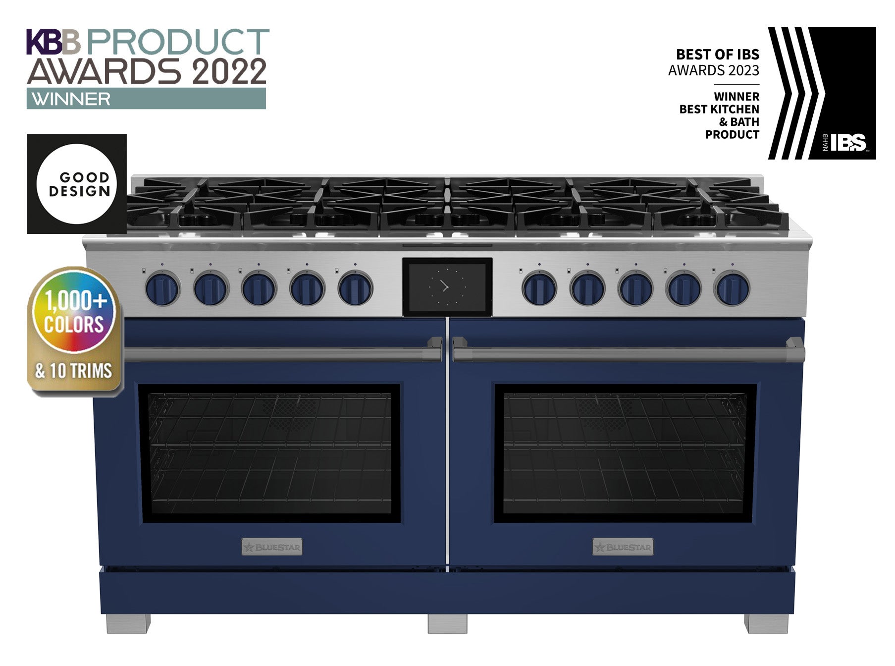 Bluestar BSDF6010BL 60 Inch Freestanding Dual Fuel Range Stainless