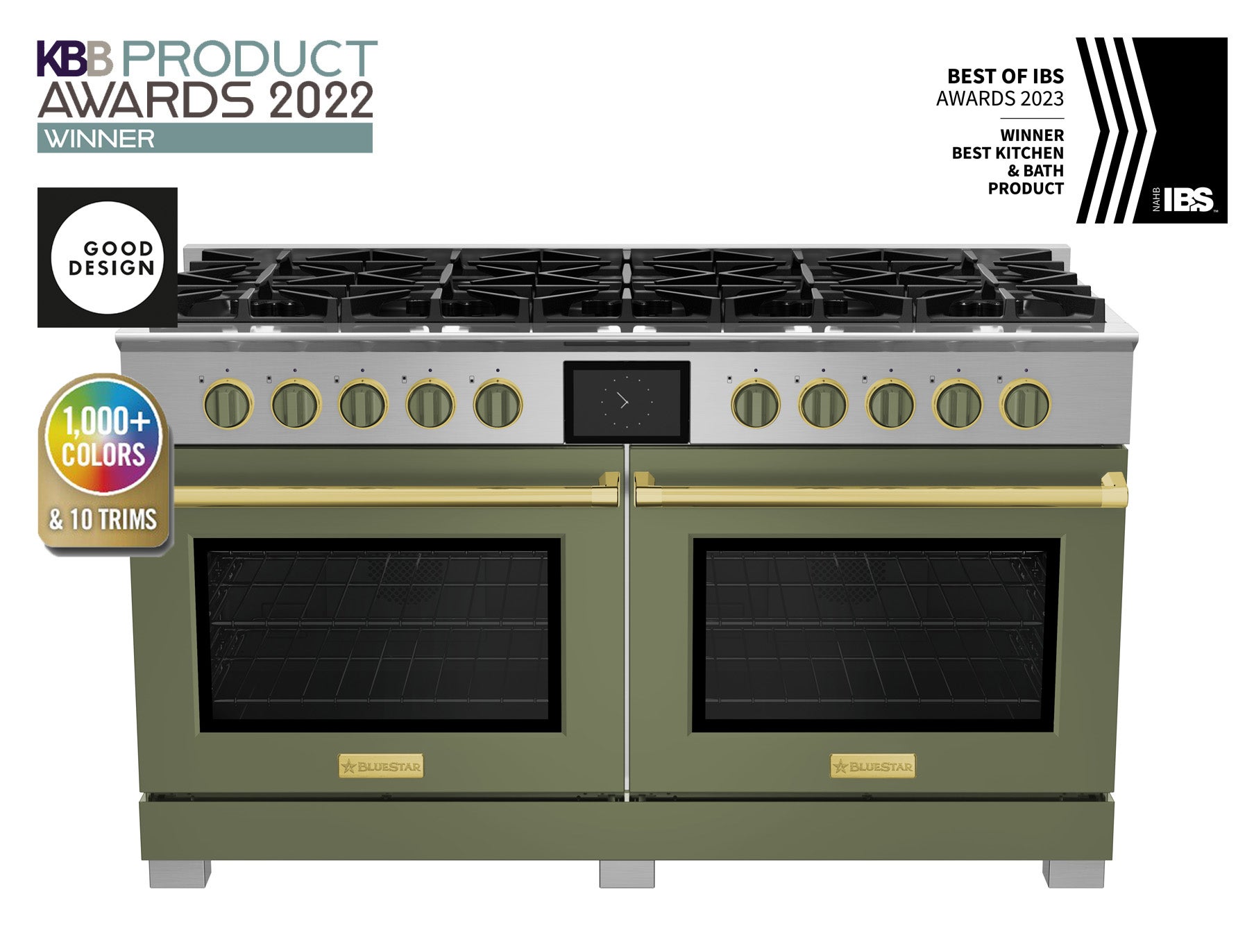 Bluestar BSDF6010BCPLT 60 Inch Freestanding Dual Fuel Range