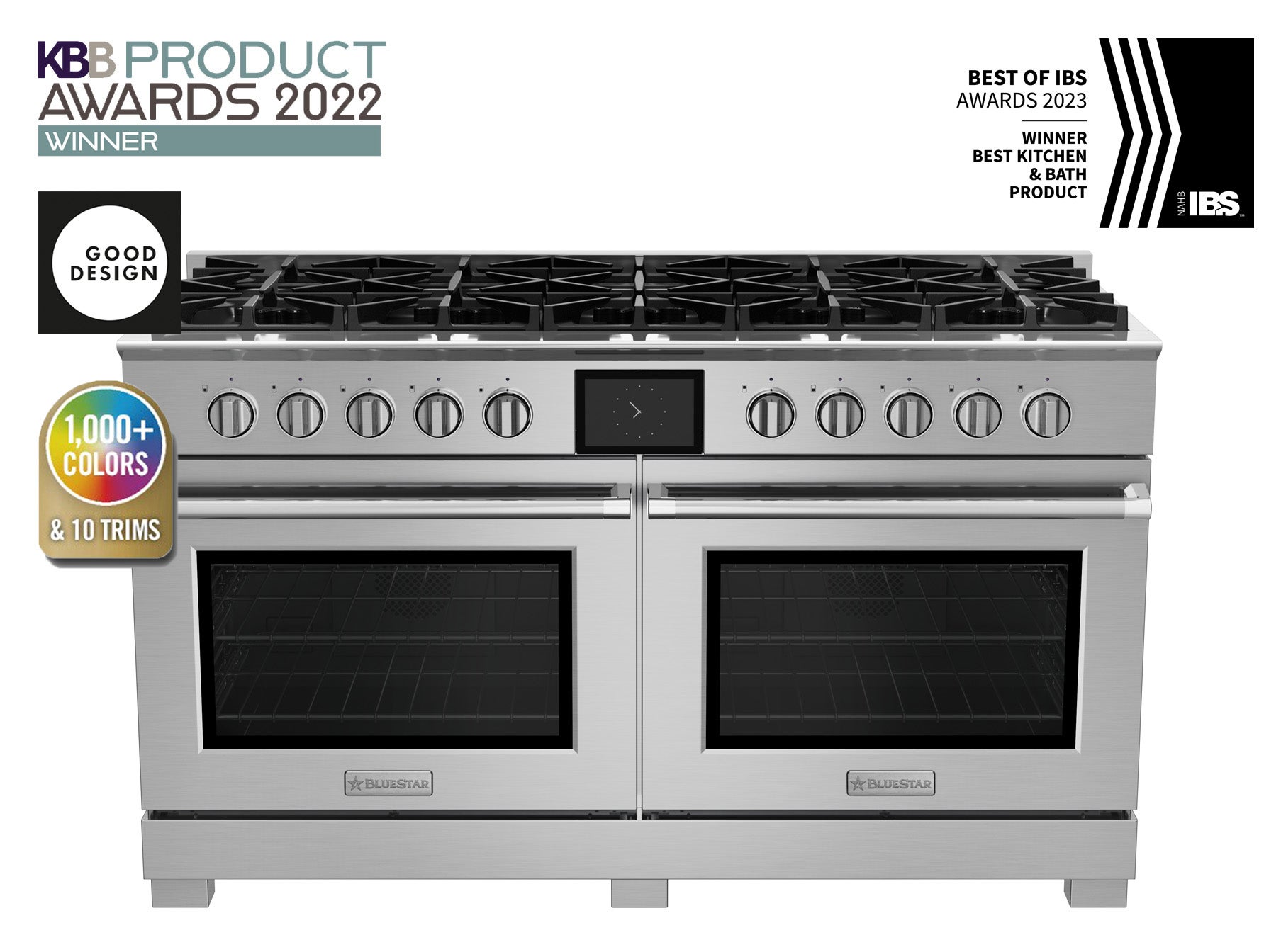 Bluestar BSDF6010BCC 60 Inch Freestanding Dual Fuel Range Custom