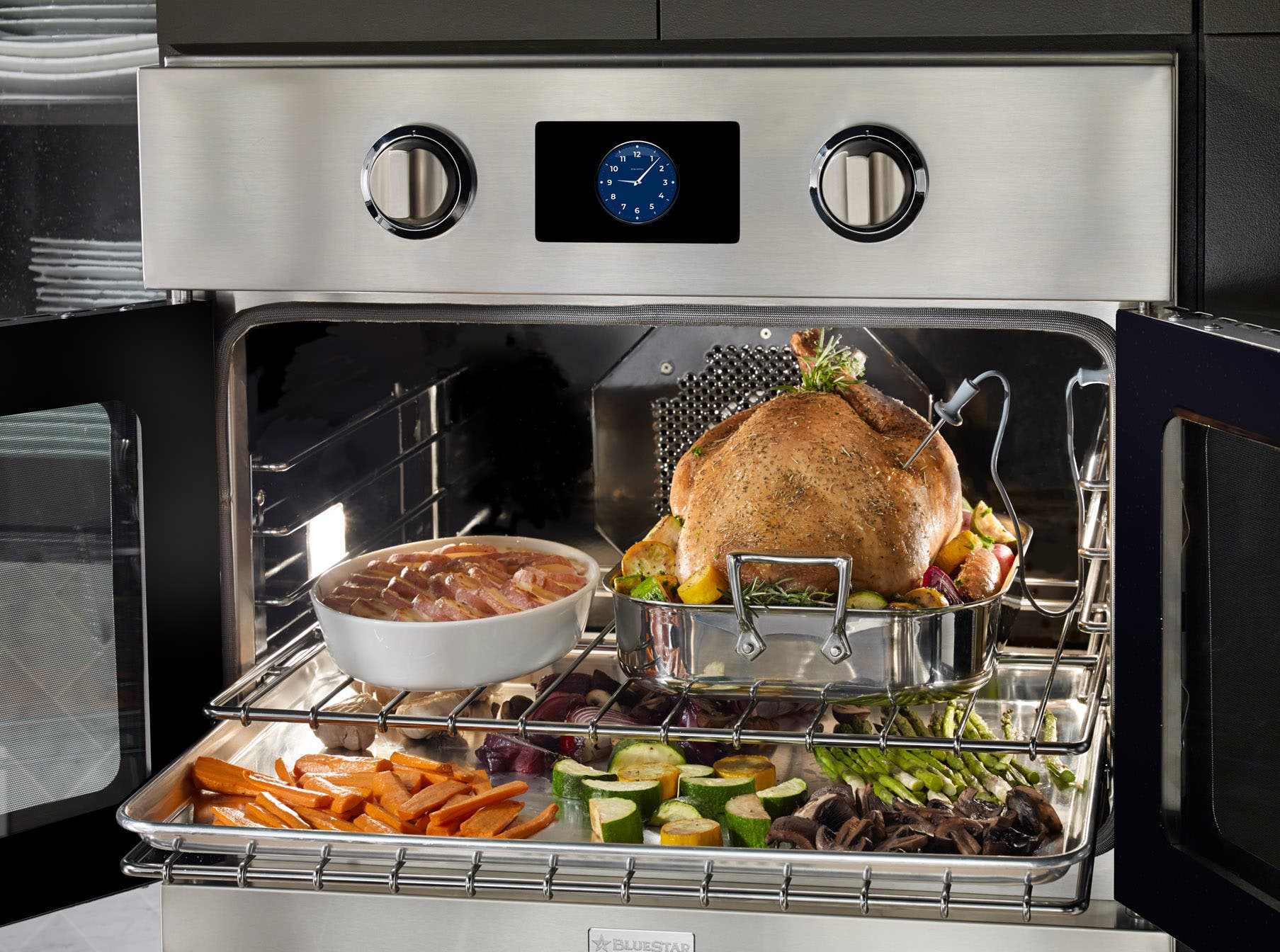 Bluestar BSEWO30DDV3 Finish: Stainless Steel, Trim: Standard Brushed St...