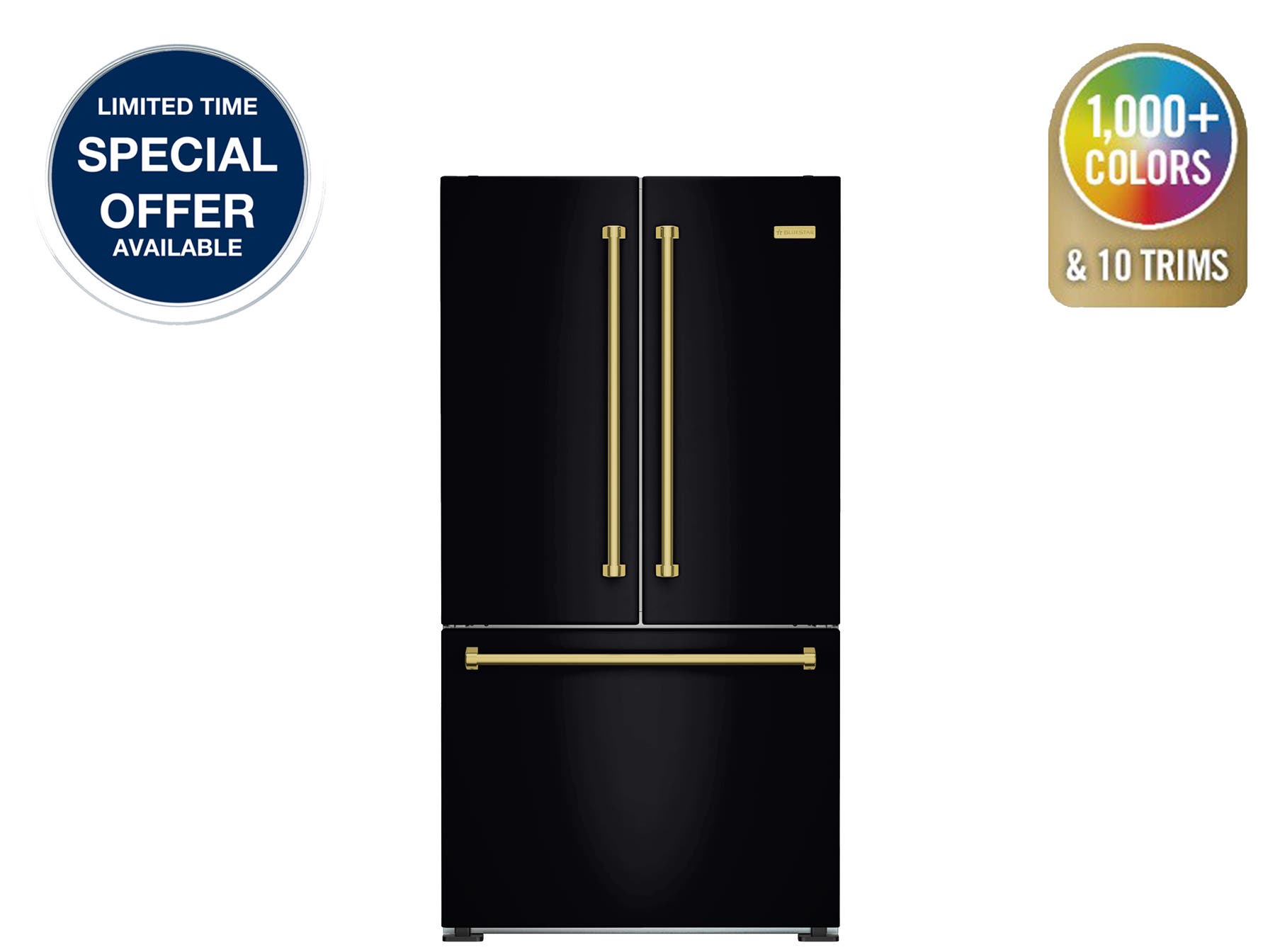 Bluestar FBFD361PBPLT Gloss Black Ral 9004 Plated Brushed Brass