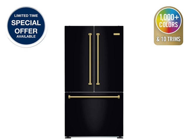 Bluestar FBFD361PB 36 Inch Freestanding Refrigerator with Bottom Free...