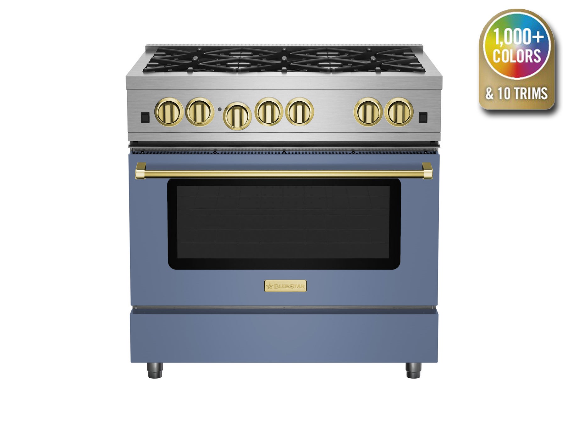 Bluestar RCS366BV2 36 Inch Freestanding Gas Range Stainless Steel