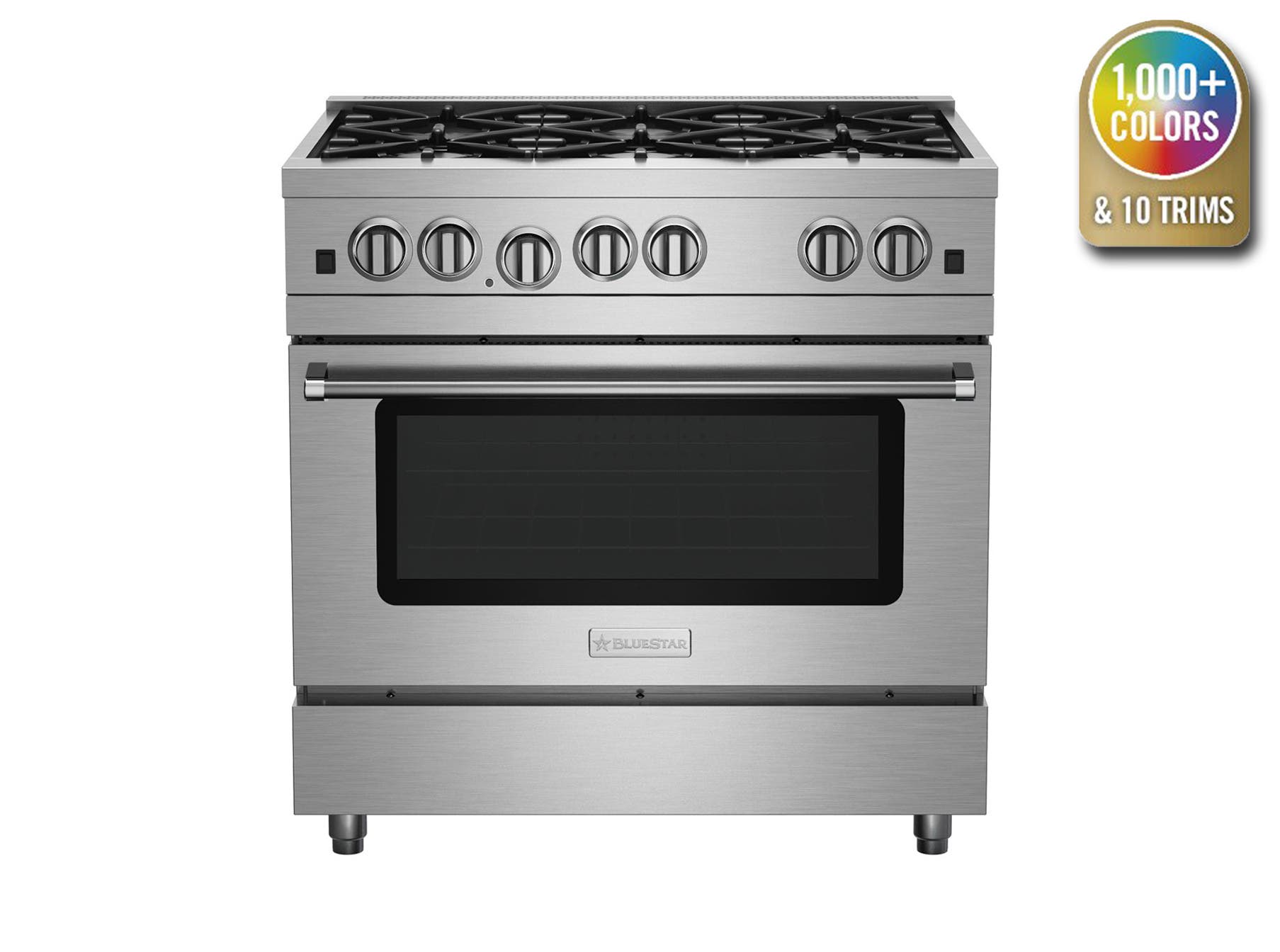 Bluestar RCS36SBV2LPLT Stainless Steel, Plated Trim, Liquid Propane