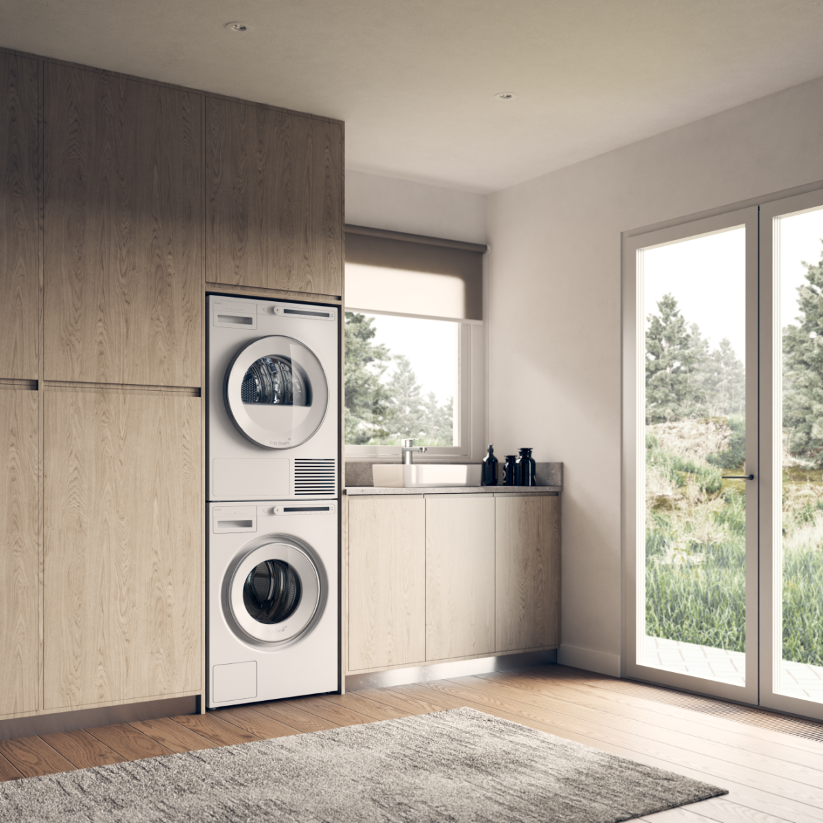 Asko T208VW White with Vented Dryer