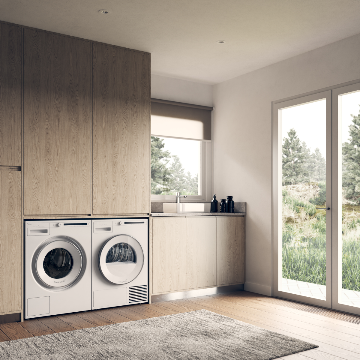 Asko T208VW White with Vented Dryer