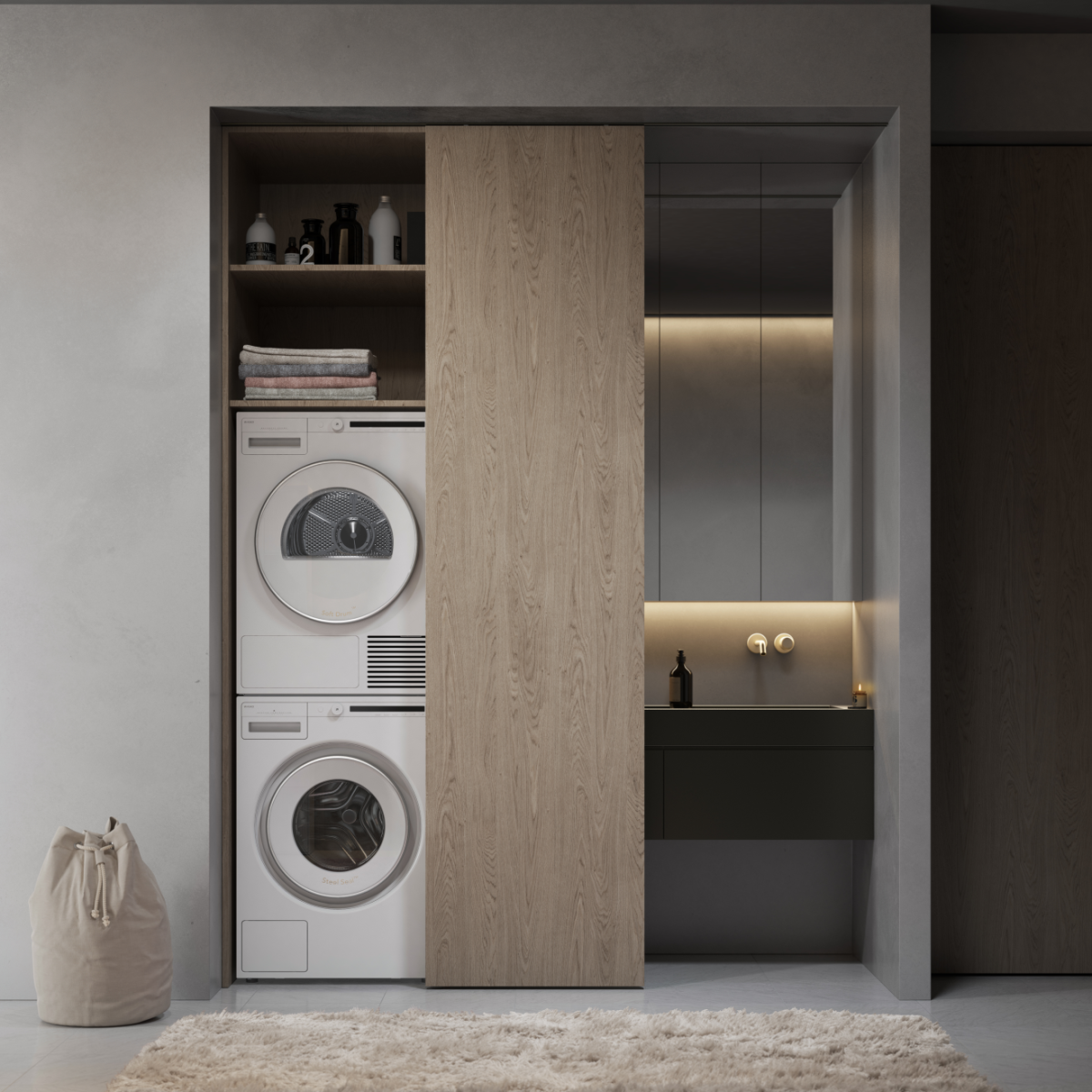 Asko T208VW White with Vented Dryer