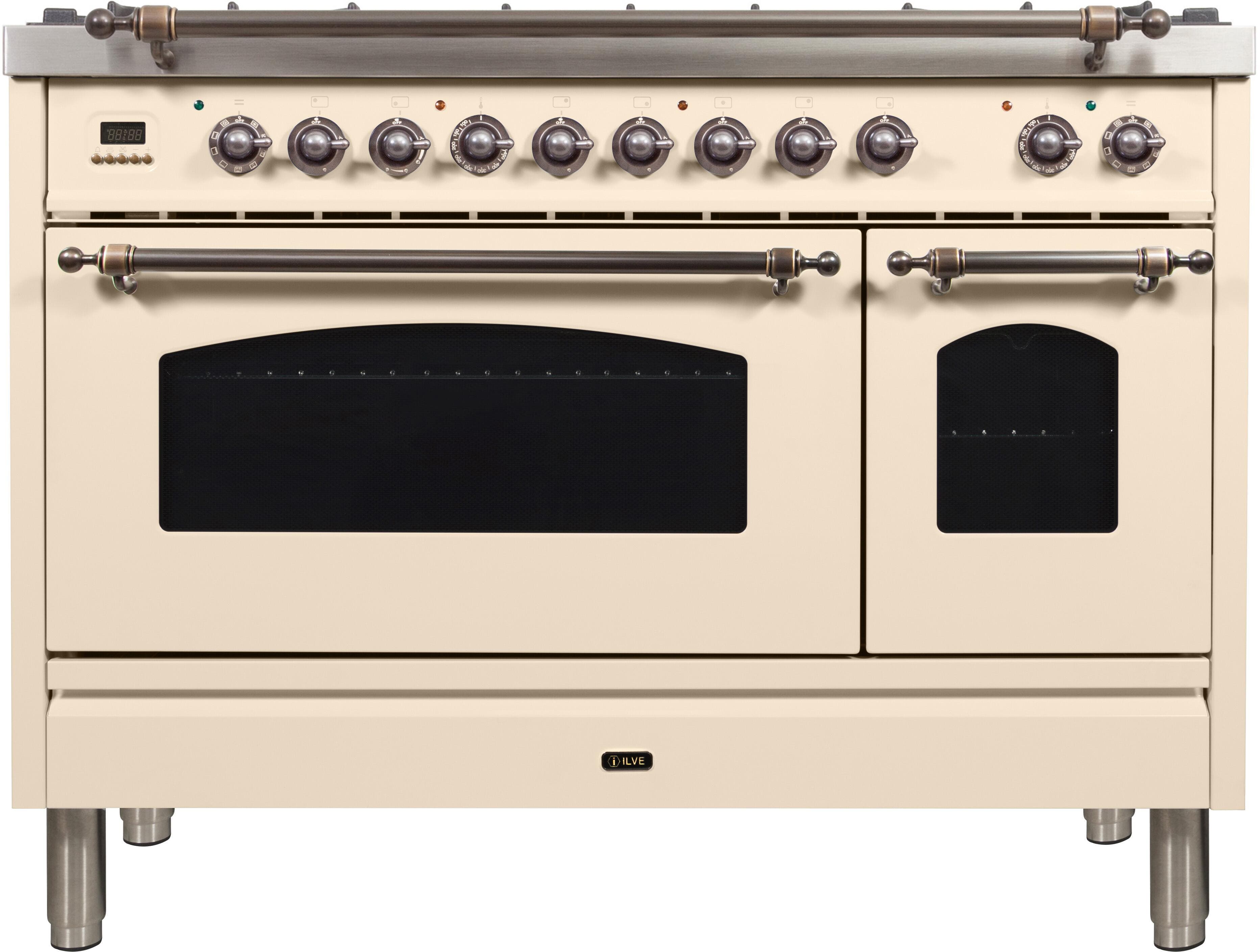 Ilve UPN120FDMPAYLP Liquid Propane In Antique White W/ Bronze Trim