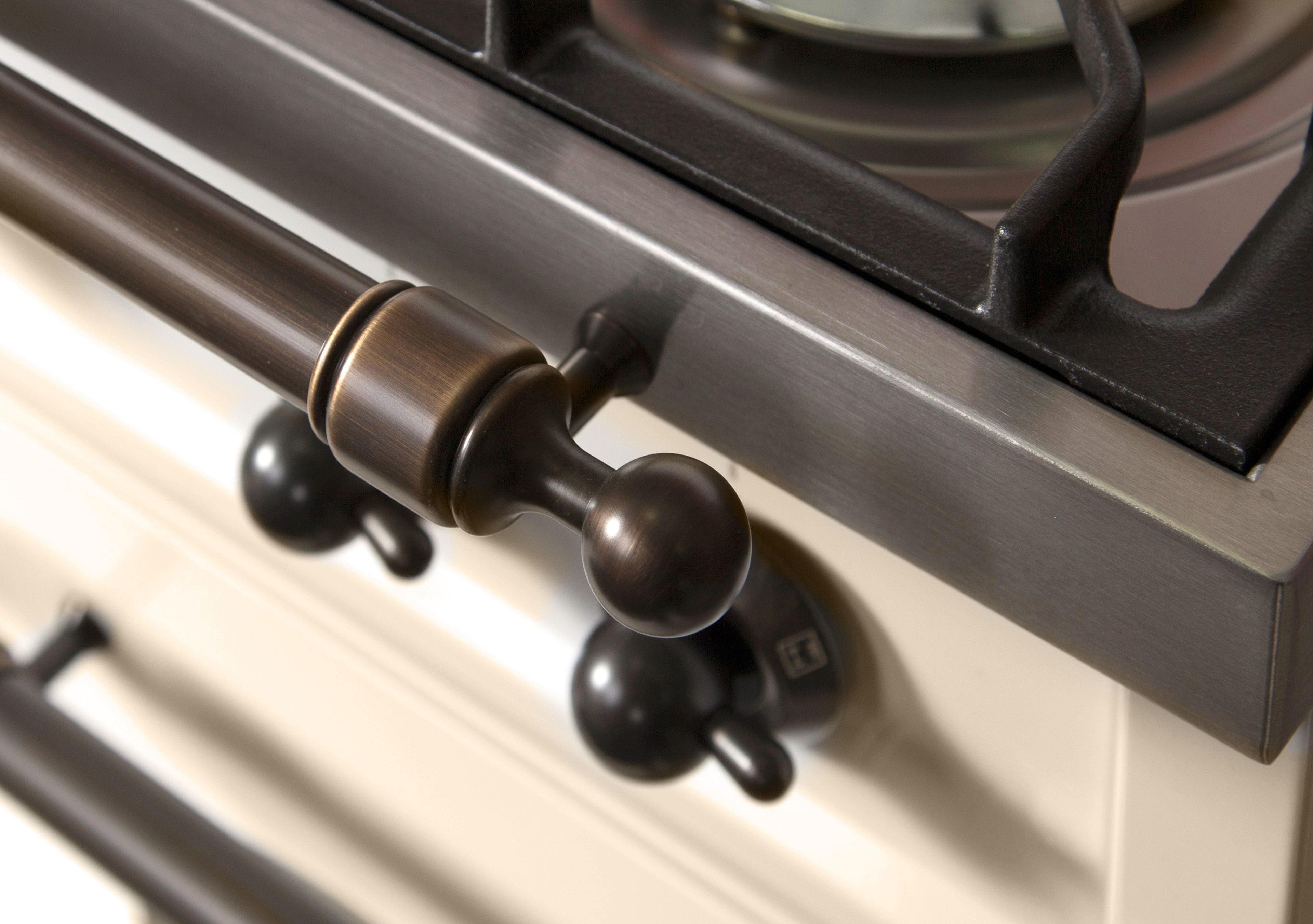 Ilve UPN120FDMPAYLP Liquid Propane In Antique White W/ Bronze Trim
