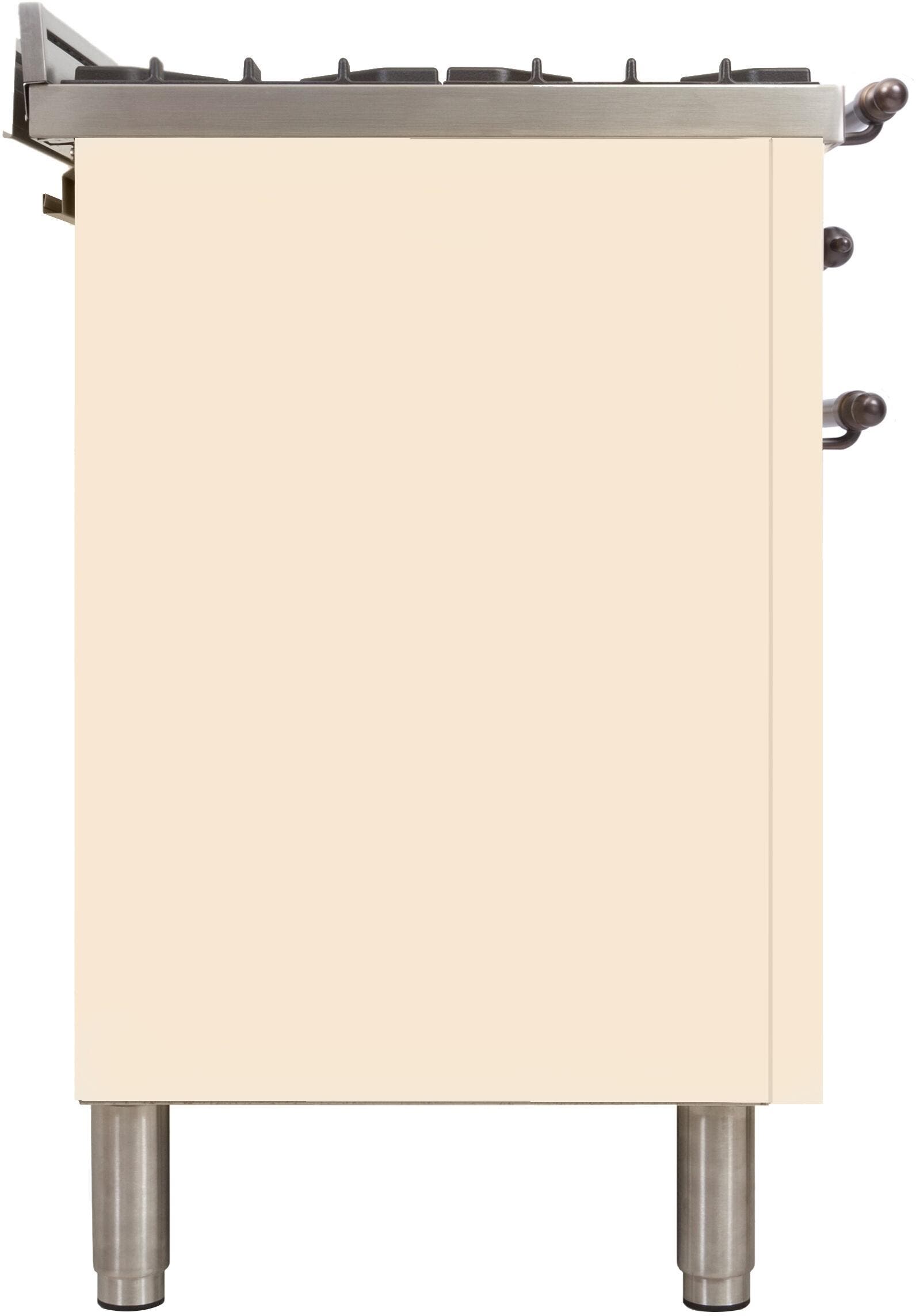 Ilve UPN120FDMPAYLP Liquid Propane In Antique White W/ Bronze Trim
