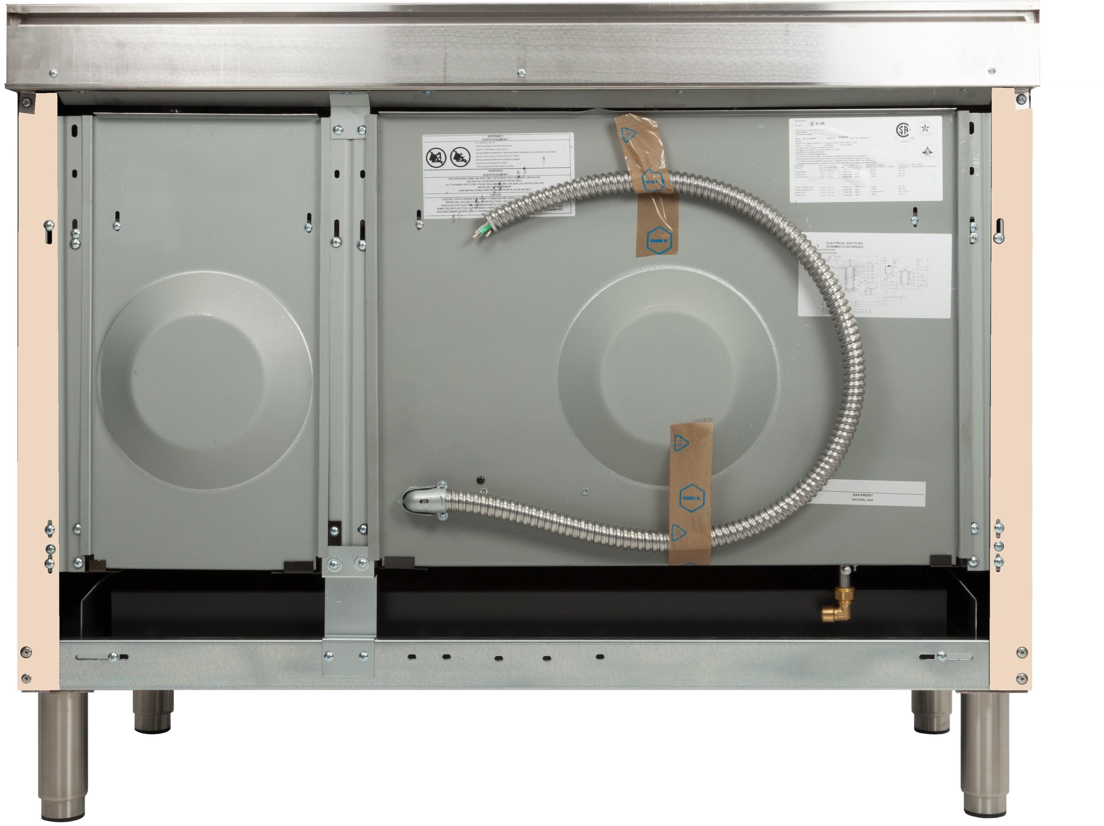 Ilve UPN120FDMPAYLP Liquid Propane In Antique White W/ Bronze Trim