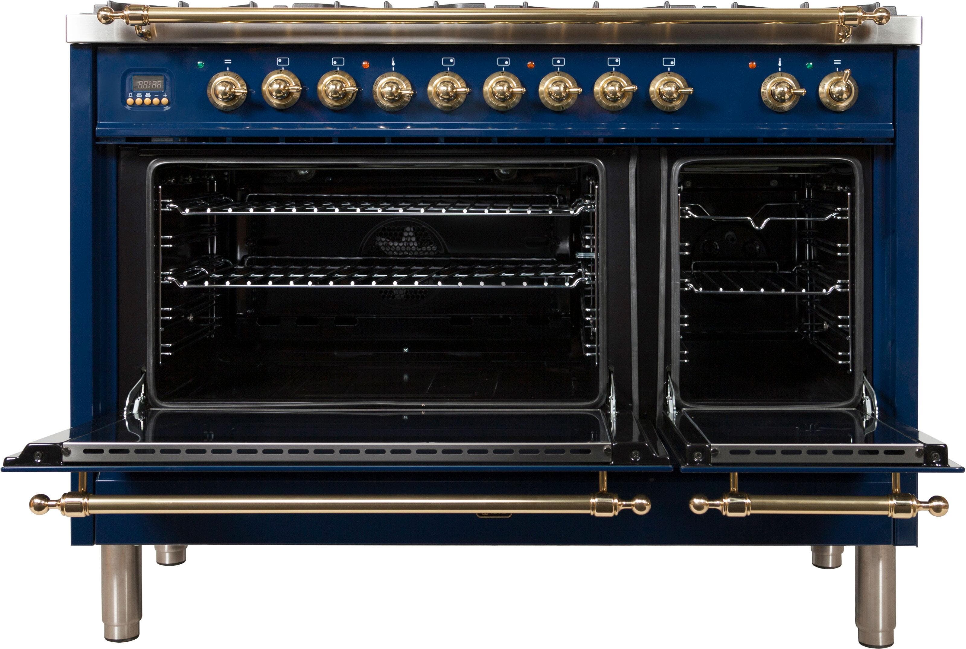 Ilve UPN120FDMPBLLP Liquid Propane In Midnight Blue W/ Brass Trim