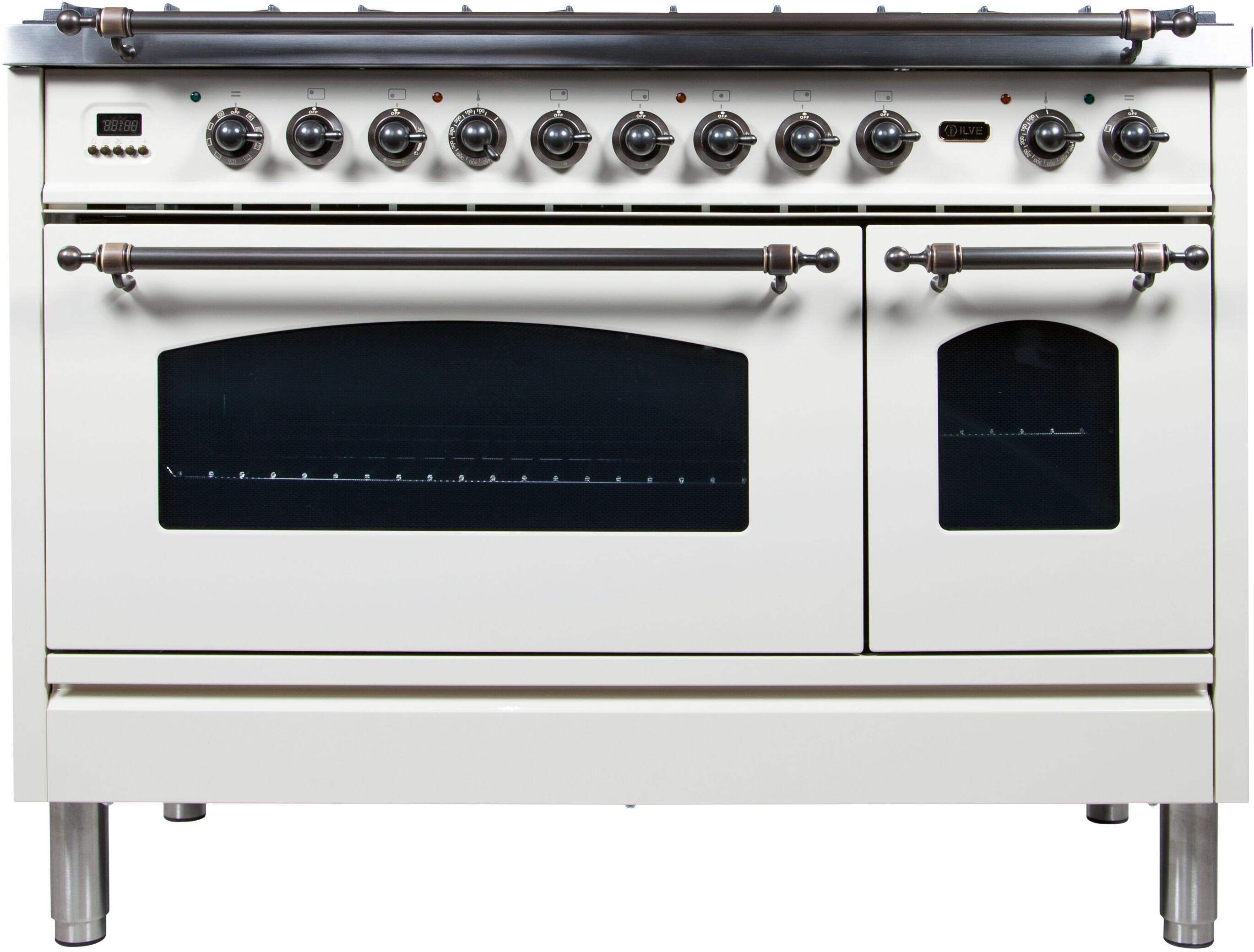 Ilve UPN120FDMPBYLP Liquid Propane In White W/ Bronze Trim