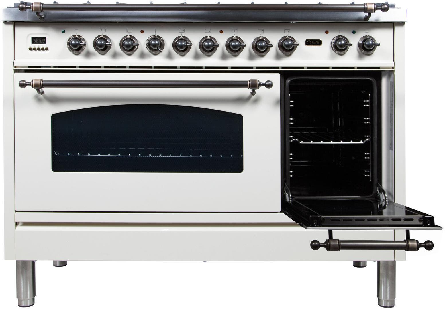 Ilve UPN120FDMPBYLP Liquid Propane In White W/ Bronze Trim