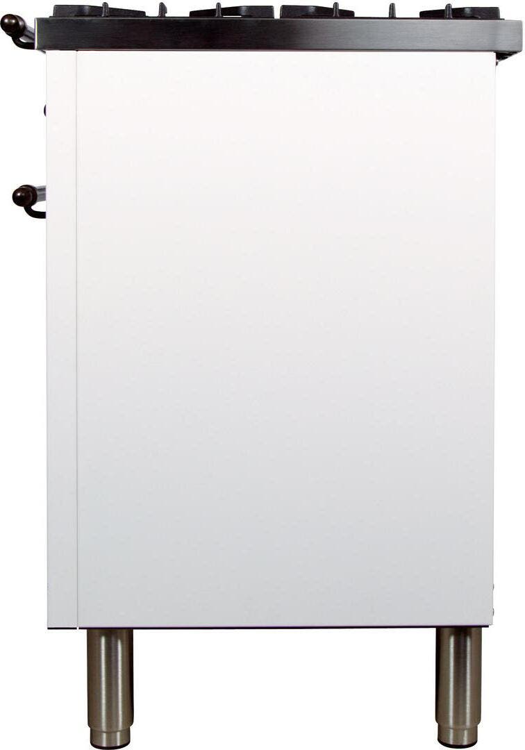 Ilve UPN120FDMPBYLP Liquid Propane In White W/ Bronze Trim