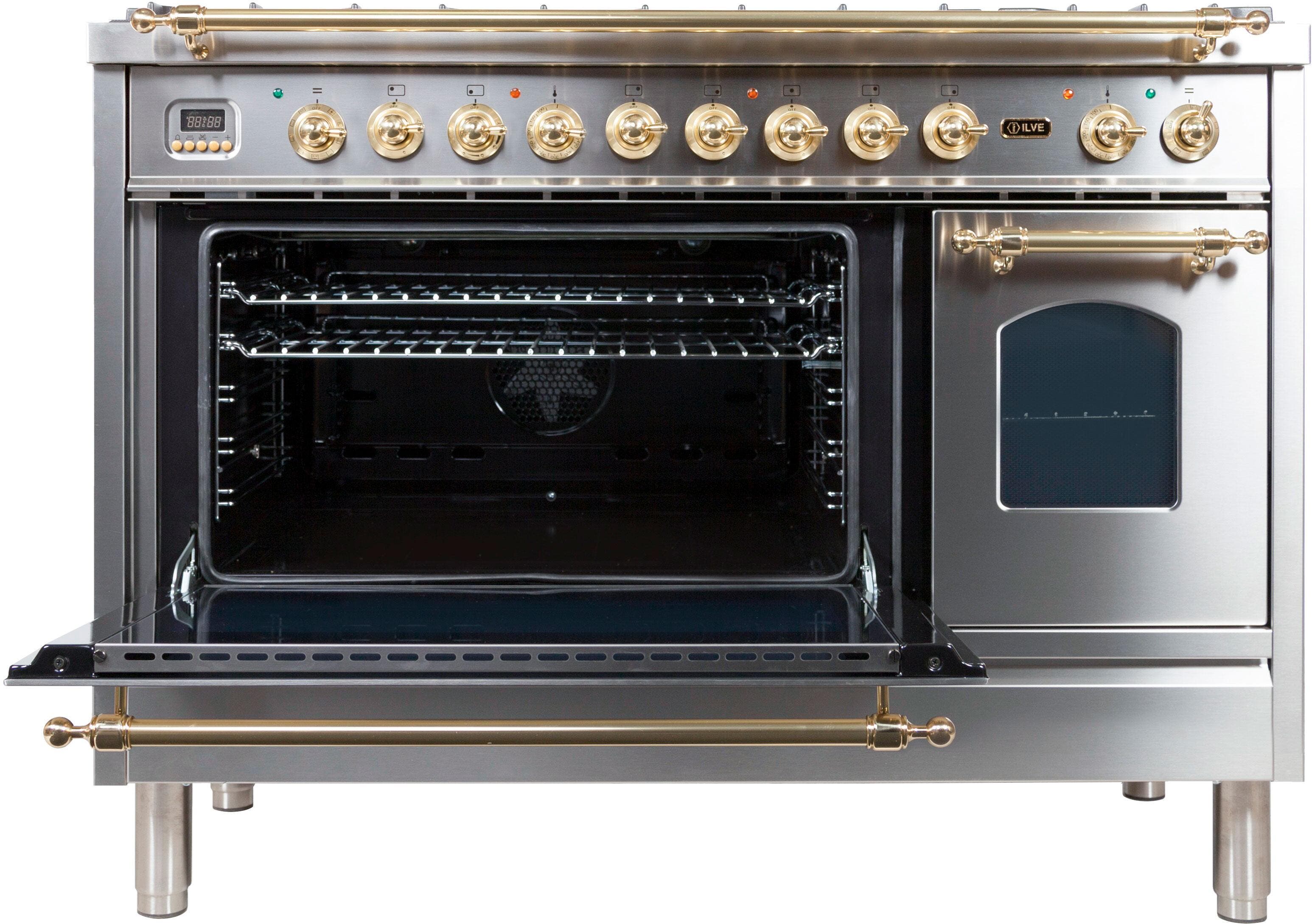 Ilve UPN120FDMPILP Liquid Propane In Stainless Steel W/ Brass Trim