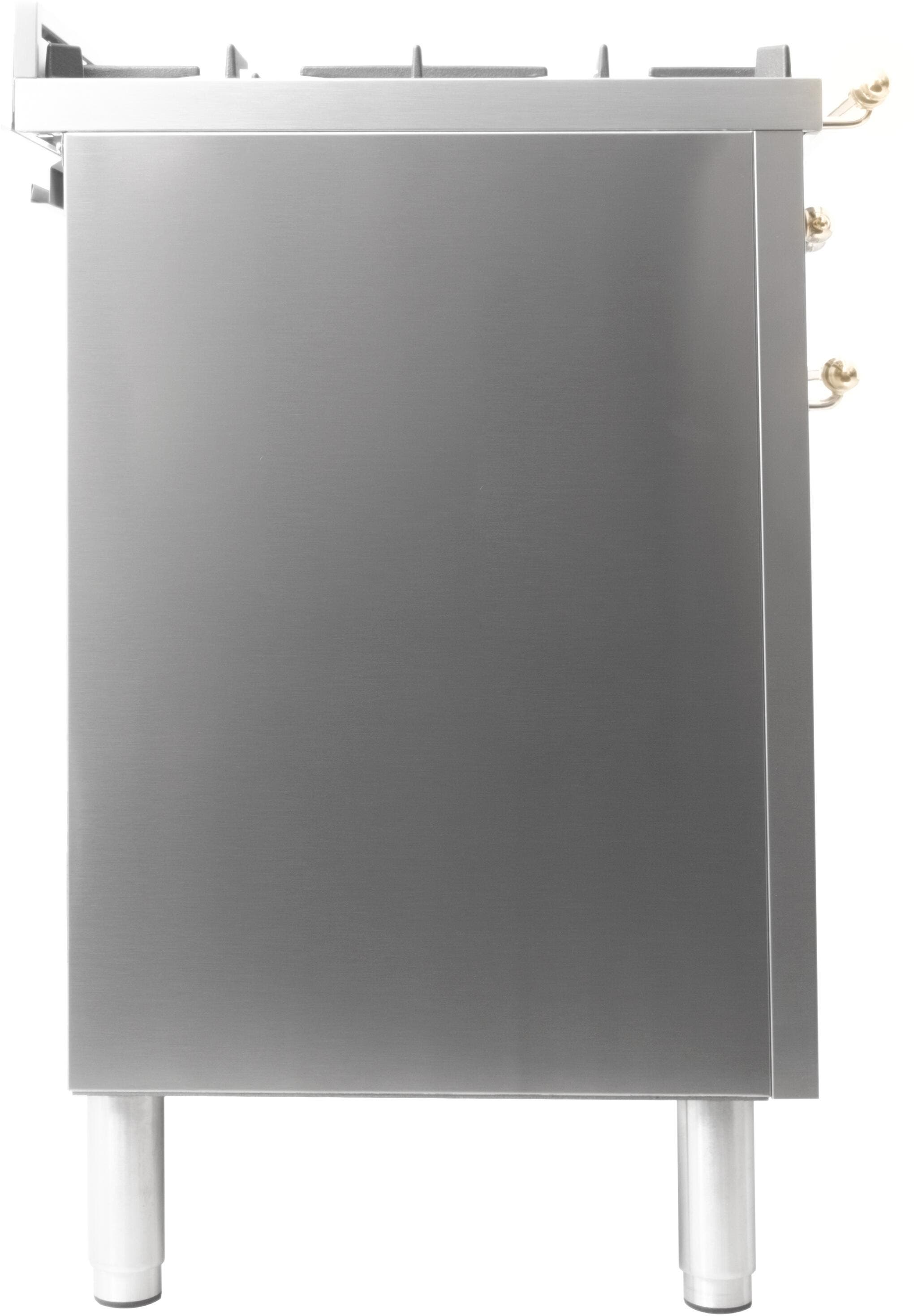 Ilve UPN120FDMPILP Liquid Propane In Stainless Steel W/ Brass Trim