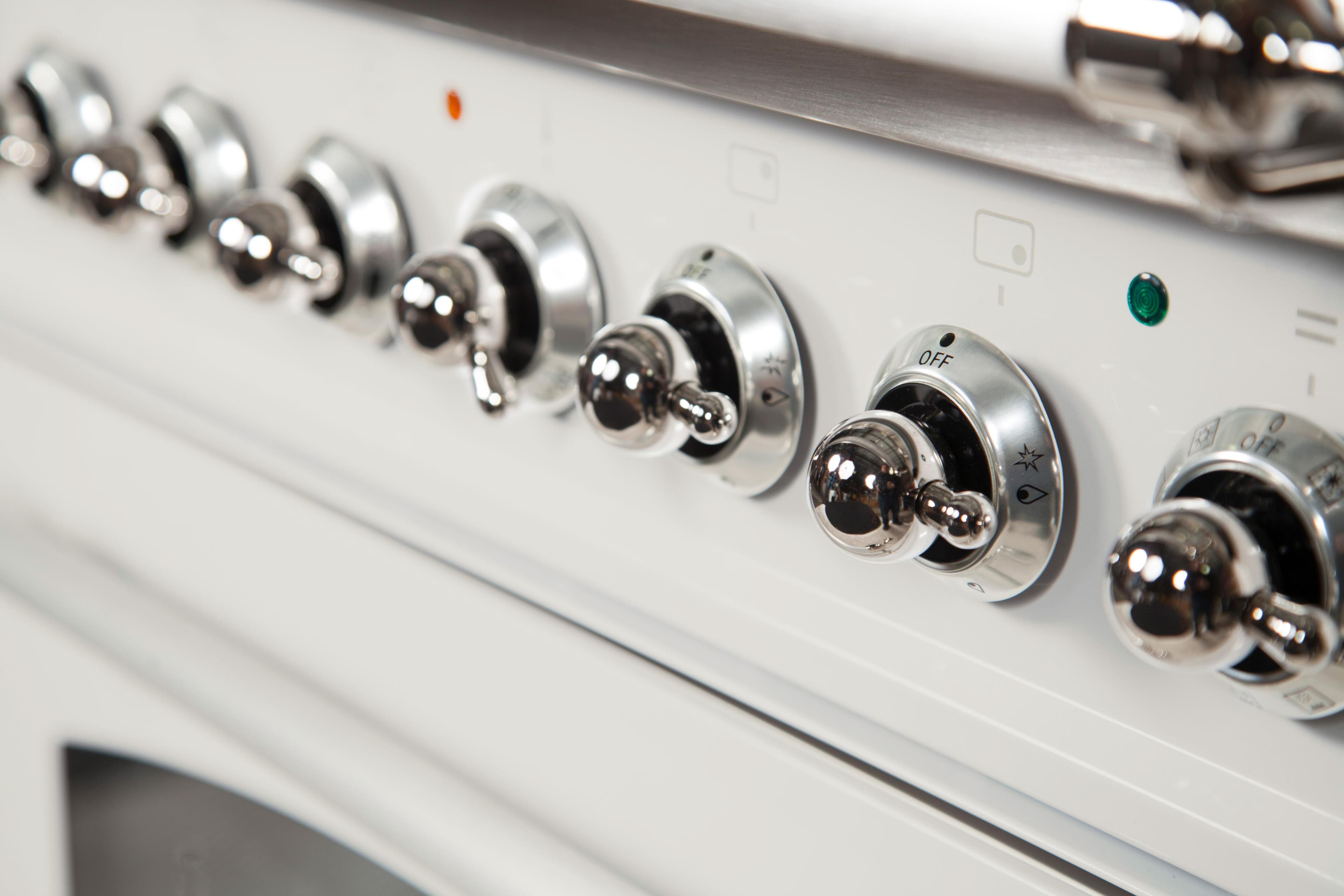 Ilve UPN76DMPAXLP Liquid Propane In Antique White W/ Chrome Trim