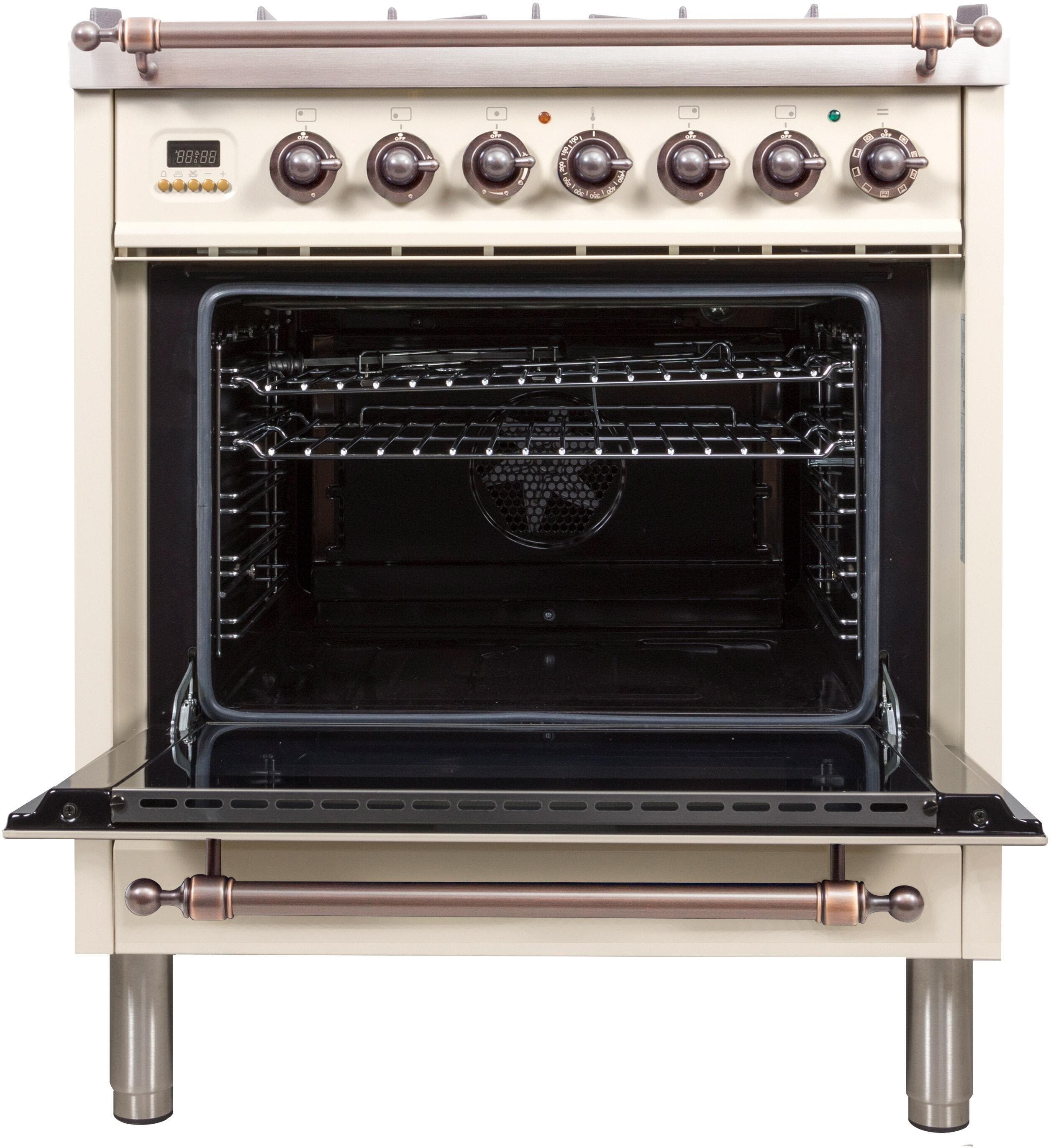 Ilve UPN76DMPAYLP Liquid Propane In Antique White W/ Bronze Trim