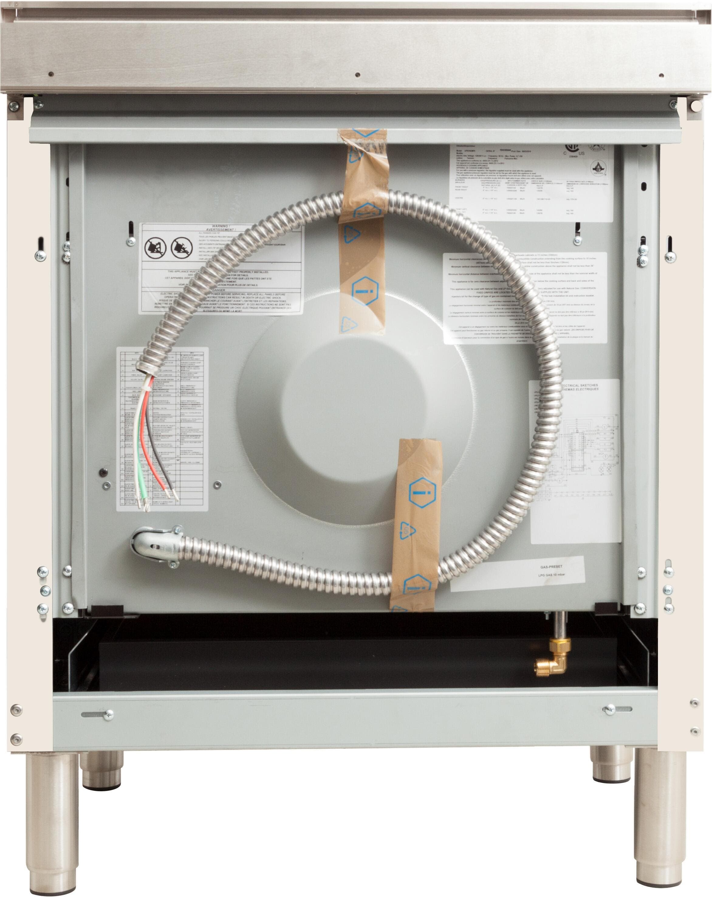 Ilve UPN76DMPAYLP Liquid Propane In Antique White W/ Bronze Trim