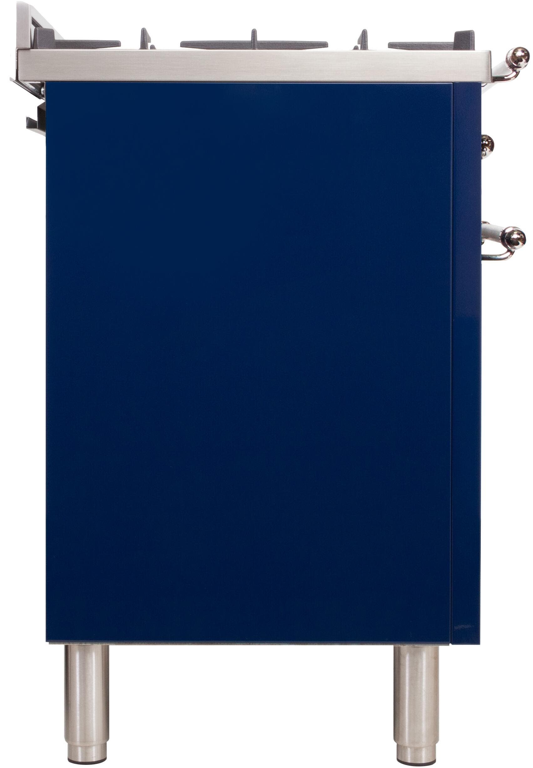 Ilve UPN76DMPBLXLP Liquid Propane In Midnight Blue W/ Chrome Trim