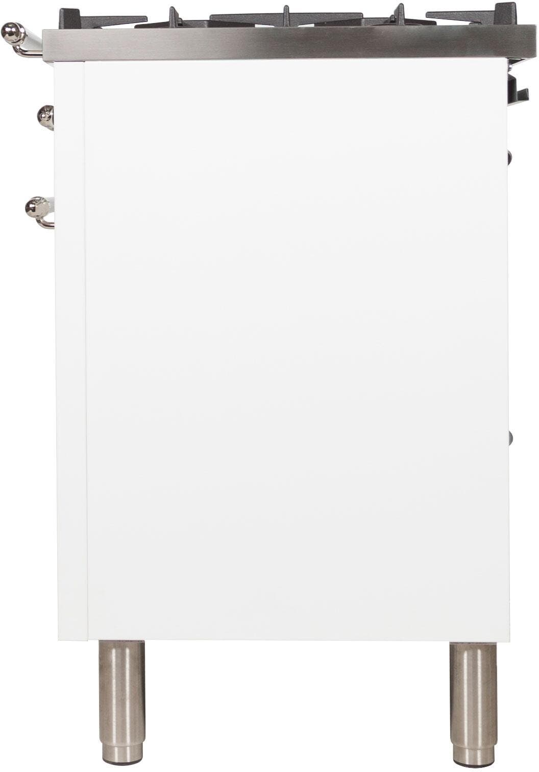 Ilve UPN76DMPBXLP Liquid Propane In White W/ Chrome Trim