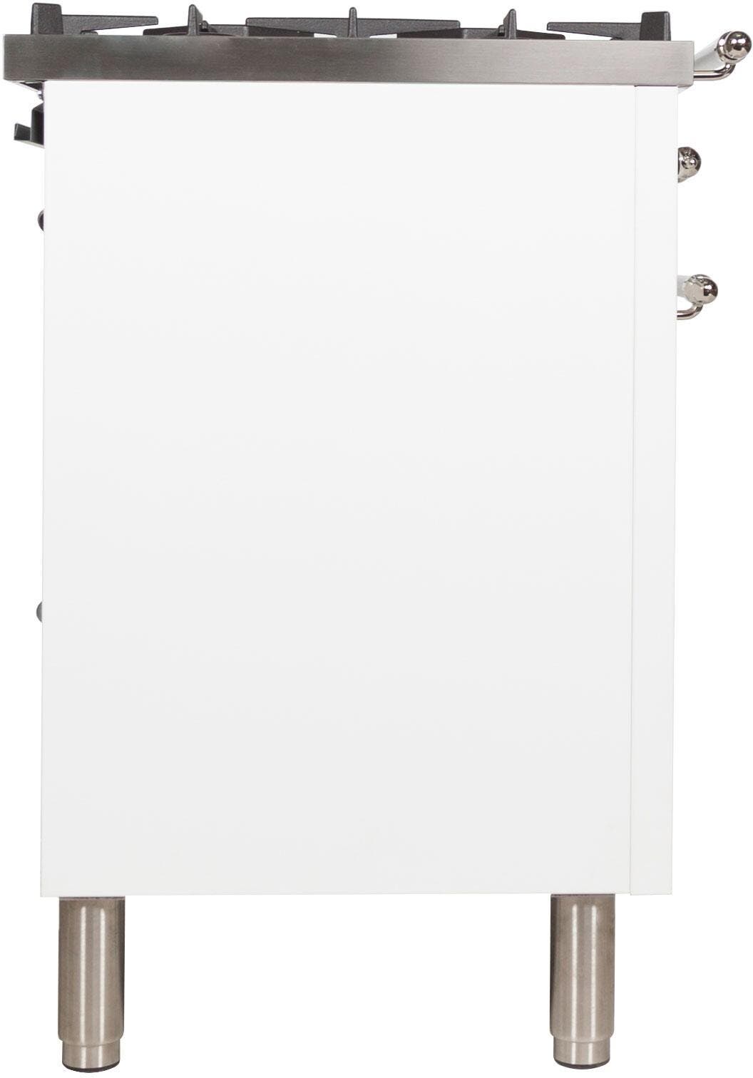 Ilve UPN76DMPBXLP Liquid Propane In White W/ Chrome Trim