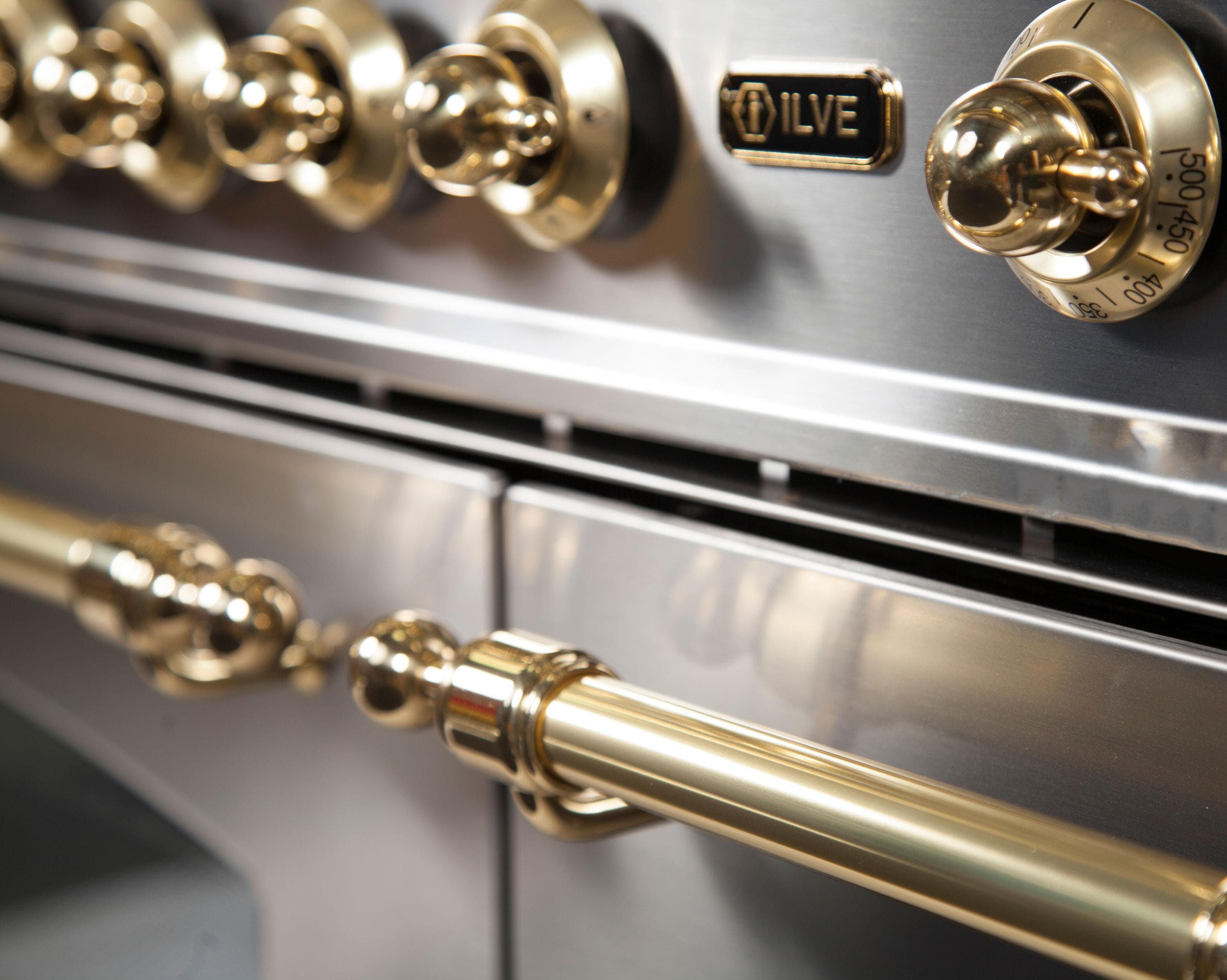 Ilve UPN76DMPILP Liquid Propane In Stainless Steel W/ Brass Trim