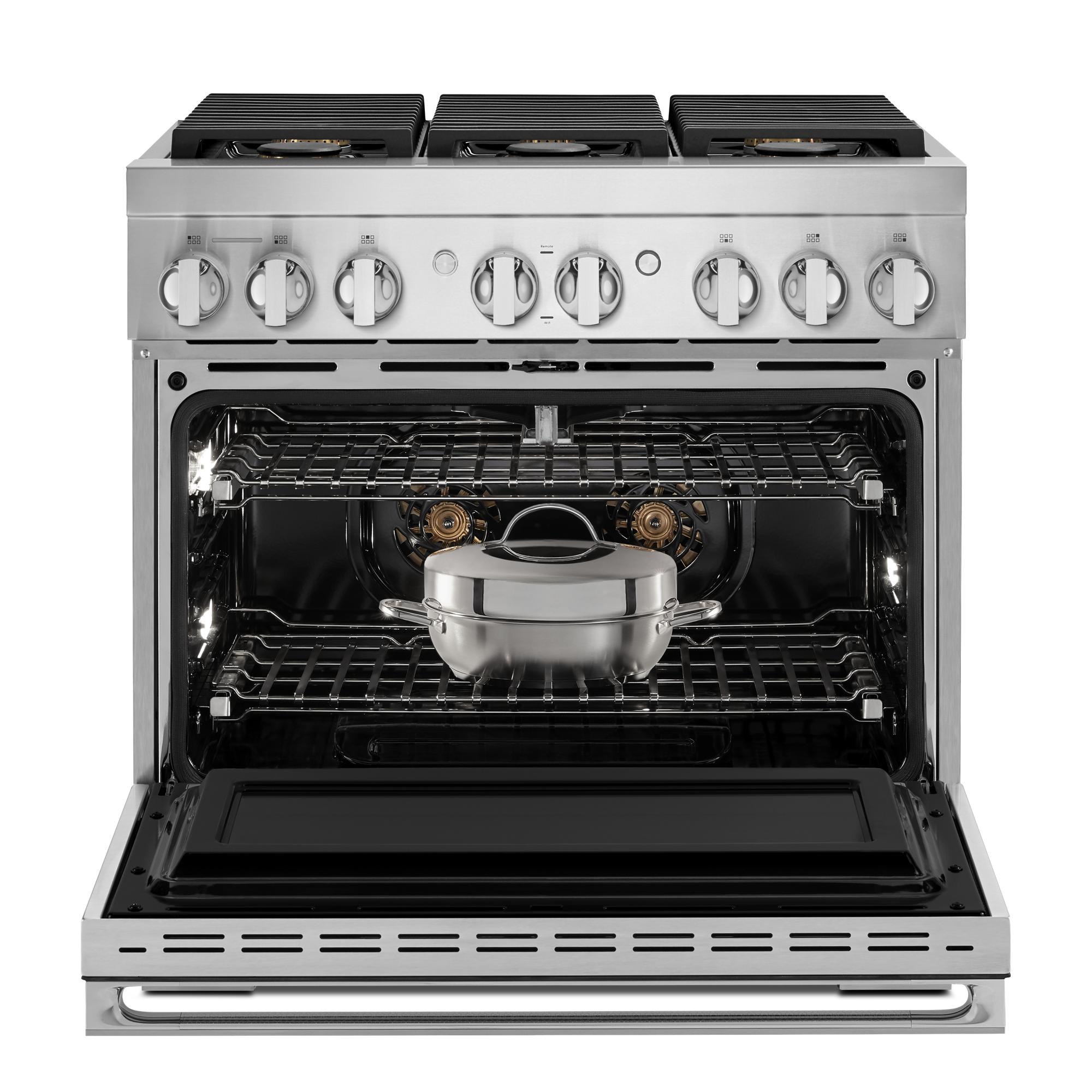 Jenn Air JDRP436HM Stainless Steel, Noir, Natural Gas