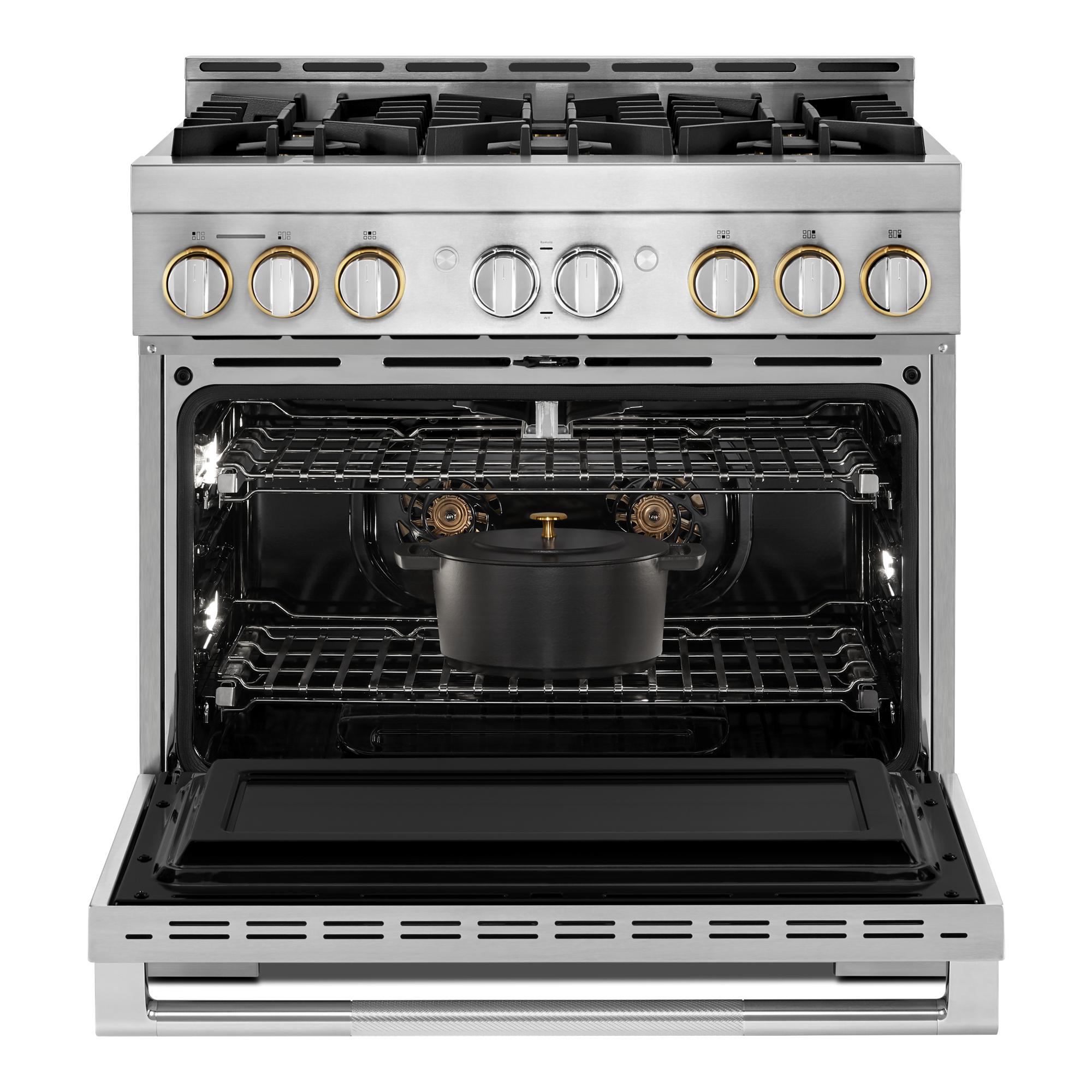 Jenn Air JGRP436HL 36 Inch Smart Freestanding Gas Range Stainless