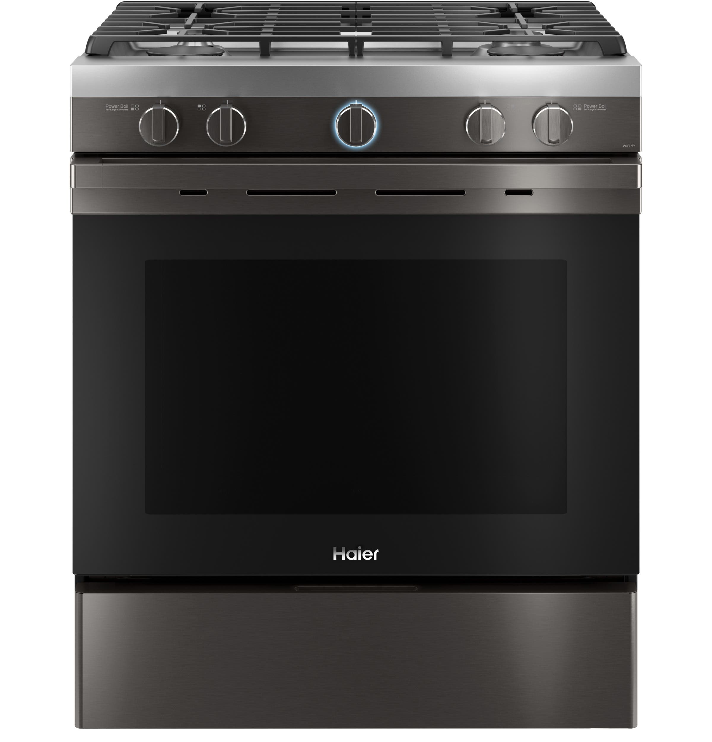 Haier QGSS740BNTS Black Stainless Steel, Fingerprint Resistant