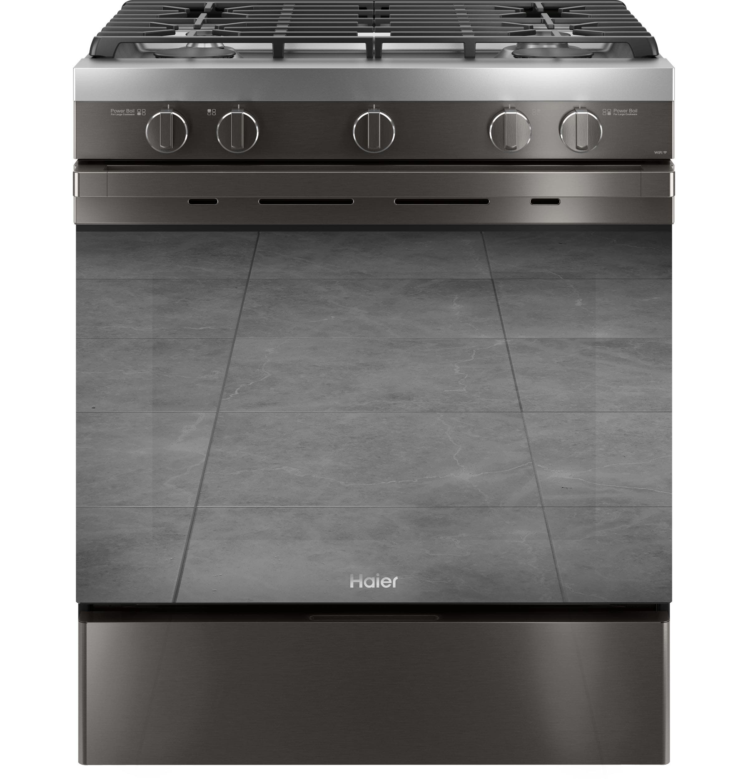 Haier QGSS740BNTS Black Stainless Steel, Fingerprint Resistant