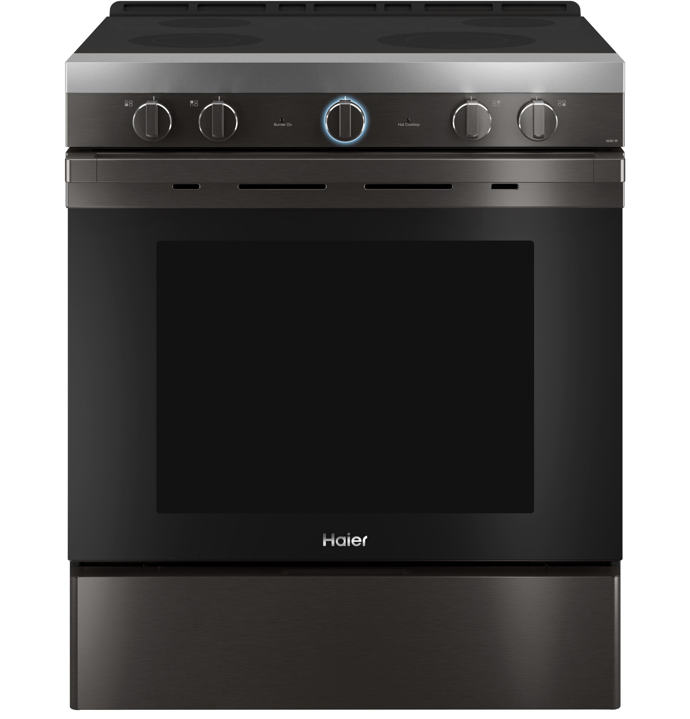 Haier QSS740BNTS Black Stainless Steel, Fingerprint Resistant