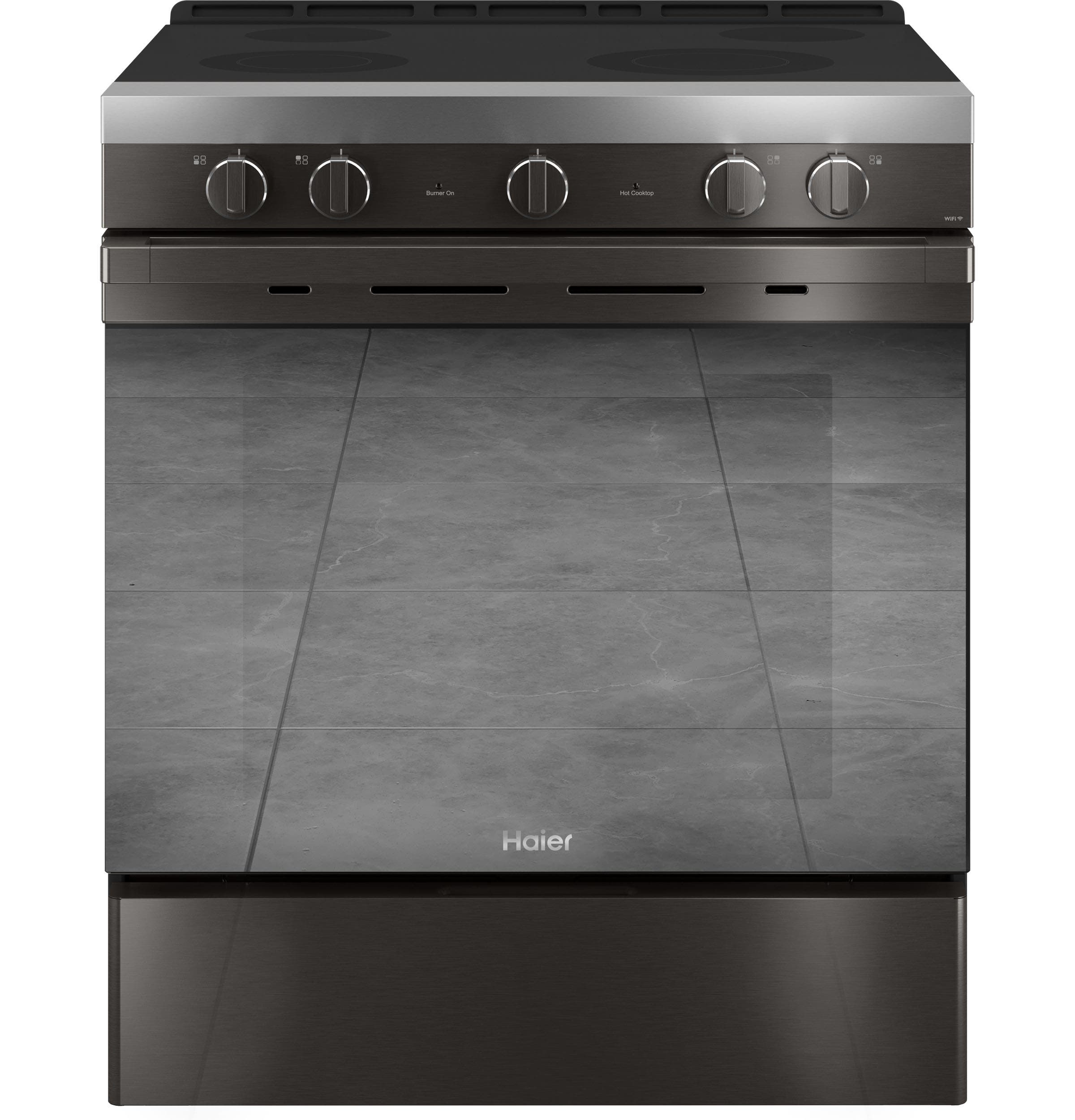 Haier QSS740BNTS Black Stainless Steel, Fingerprint Resistant