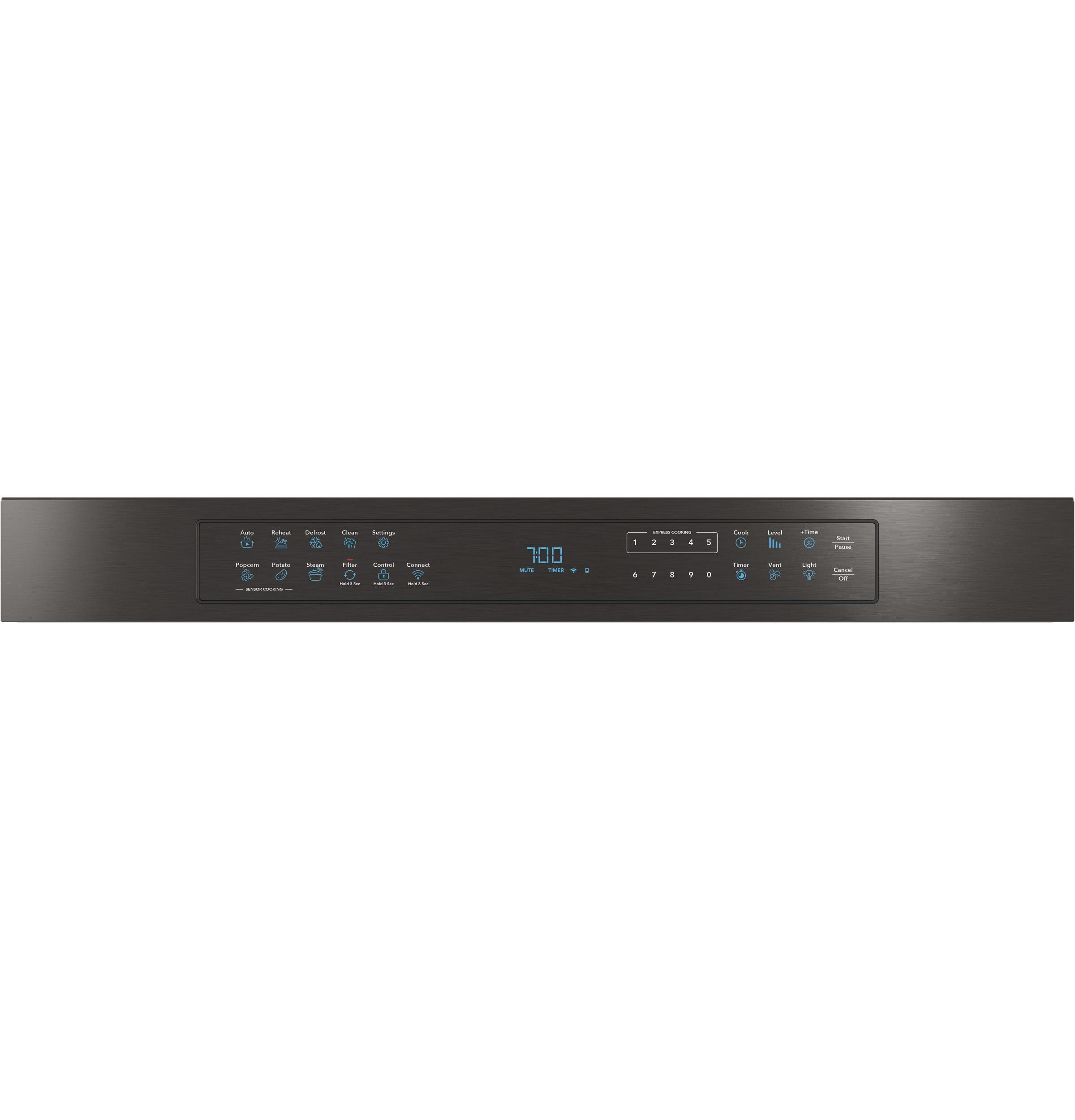 Haier QVM7167BNTS Fingerprint Resistant Black Stainless Steel