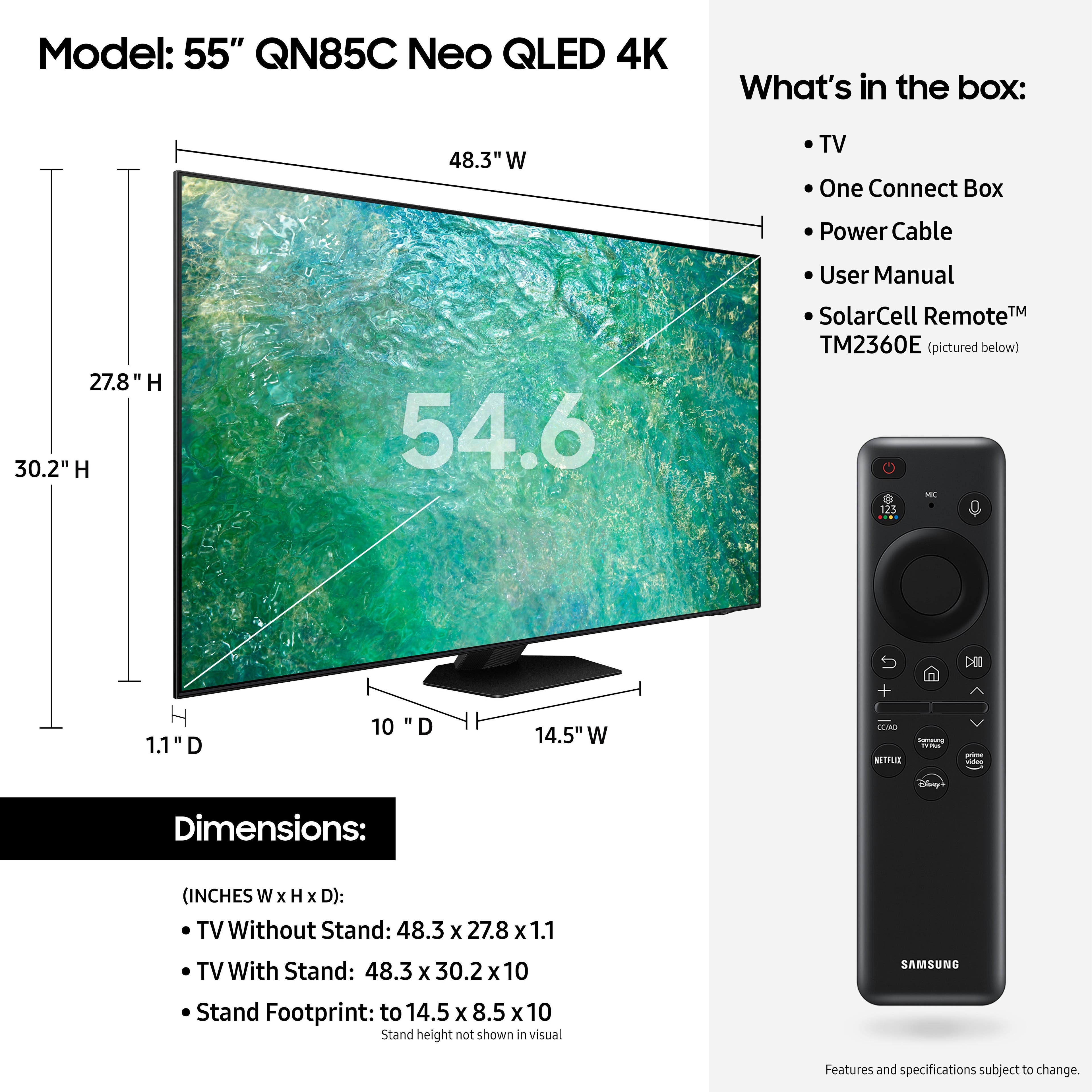 Samsung Electronics QN55QN85CAFXZA 55 Inch
