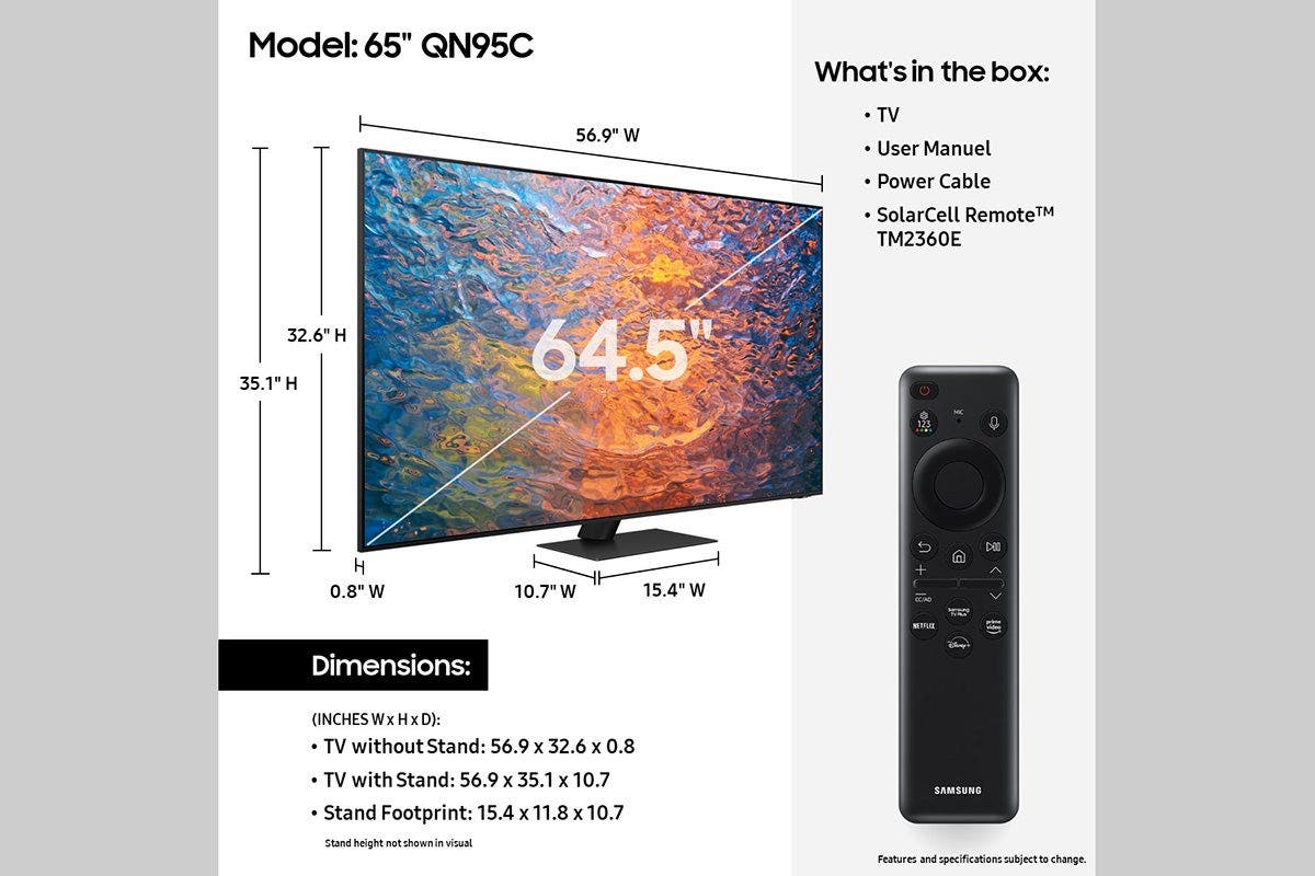 Samsung Electronics QN65QN95CAFXZA 65 Inch