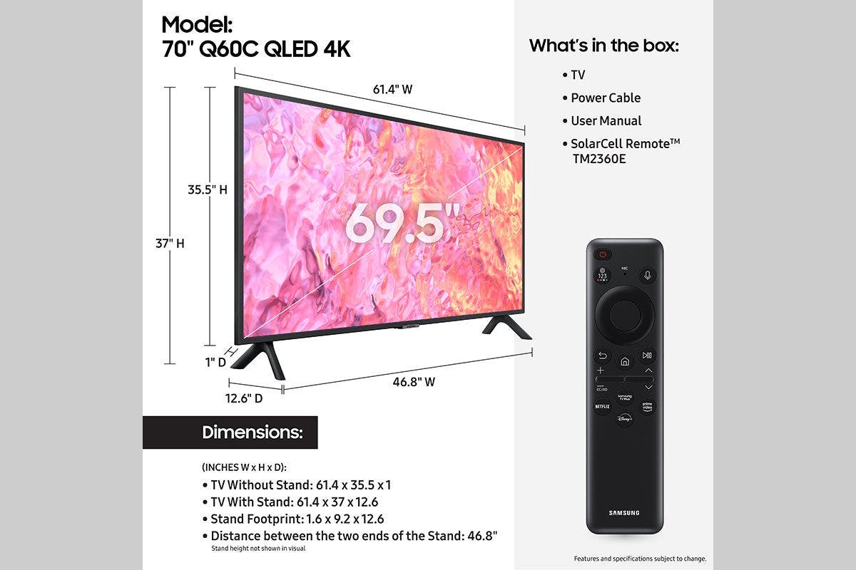 Samsung Electronics QN70Q60CAFXZA 70 Inch