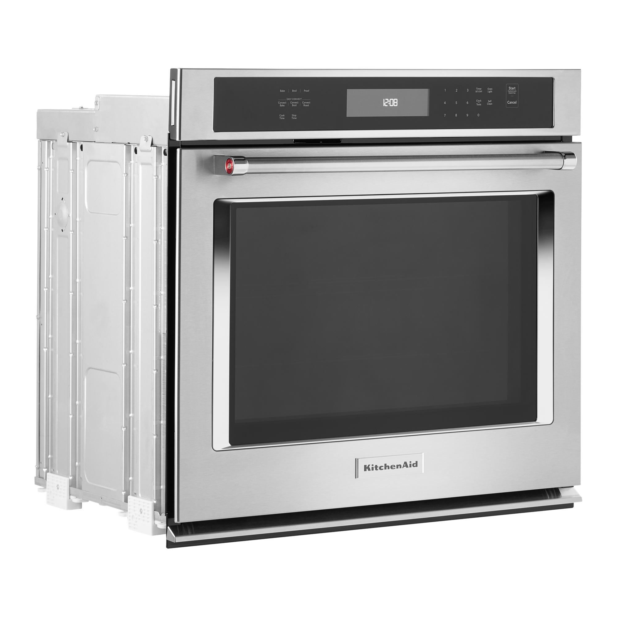 KitchenAid KOSE500ESS 30 Inch Single Convection Electric Wall Oven With ...