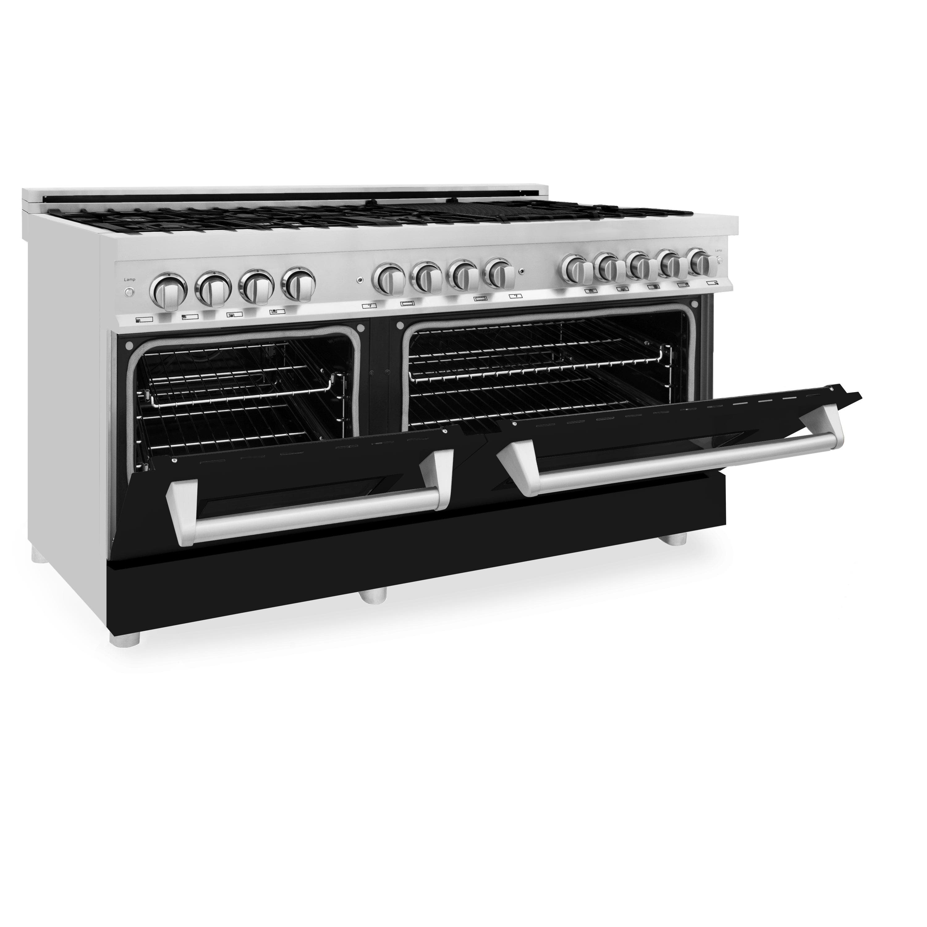 Zline RABM60 Stainless Steel And Blue Matte Door