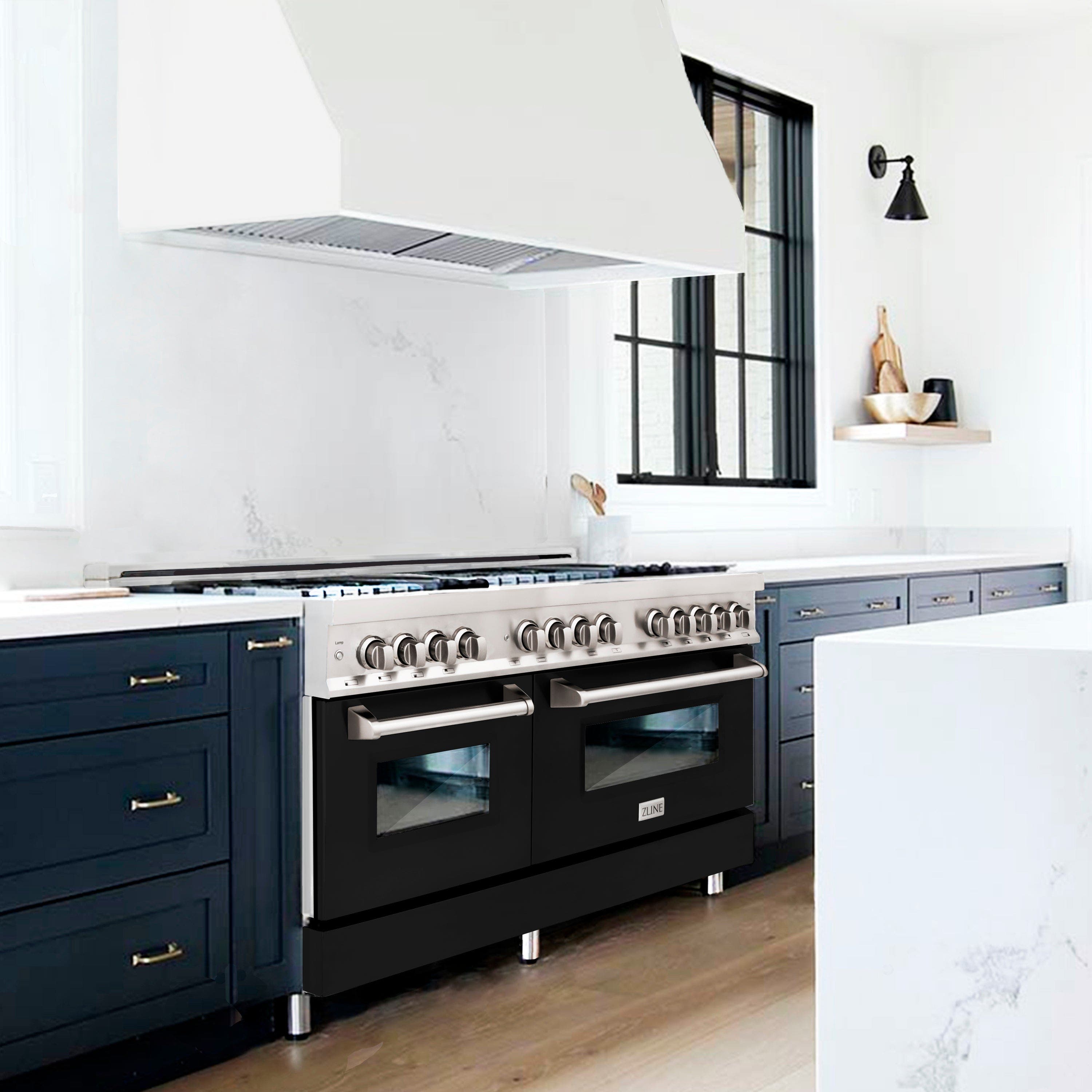 Zline RABM60 Stainless Steel And Blue Matte Door