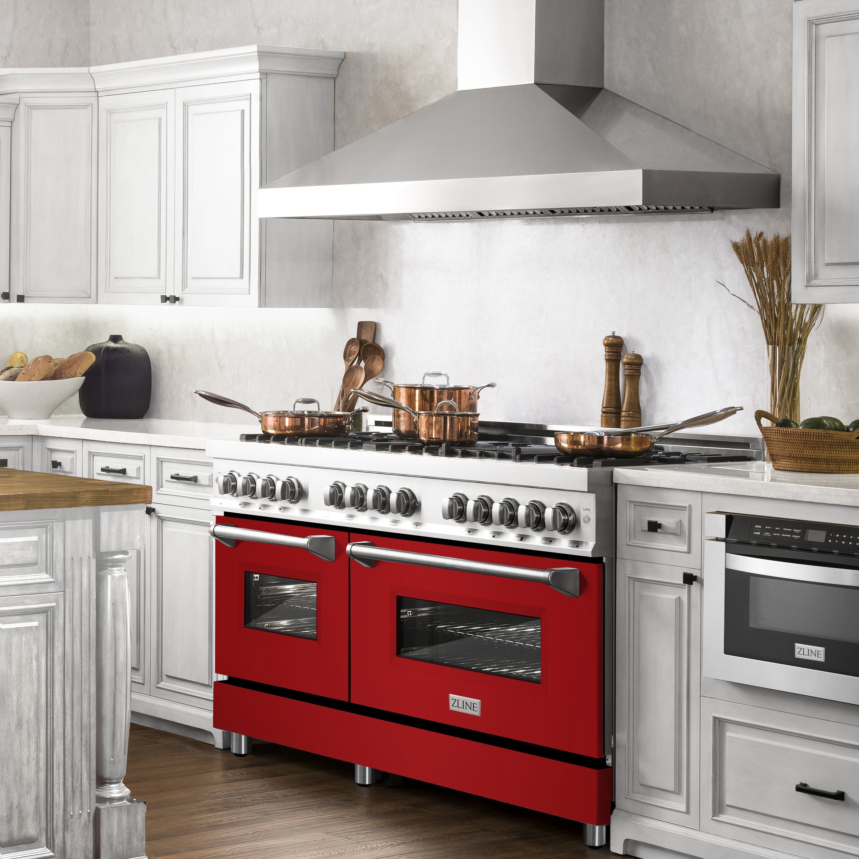 Zline RABM60 Stainless Steel And Blue Matte Door